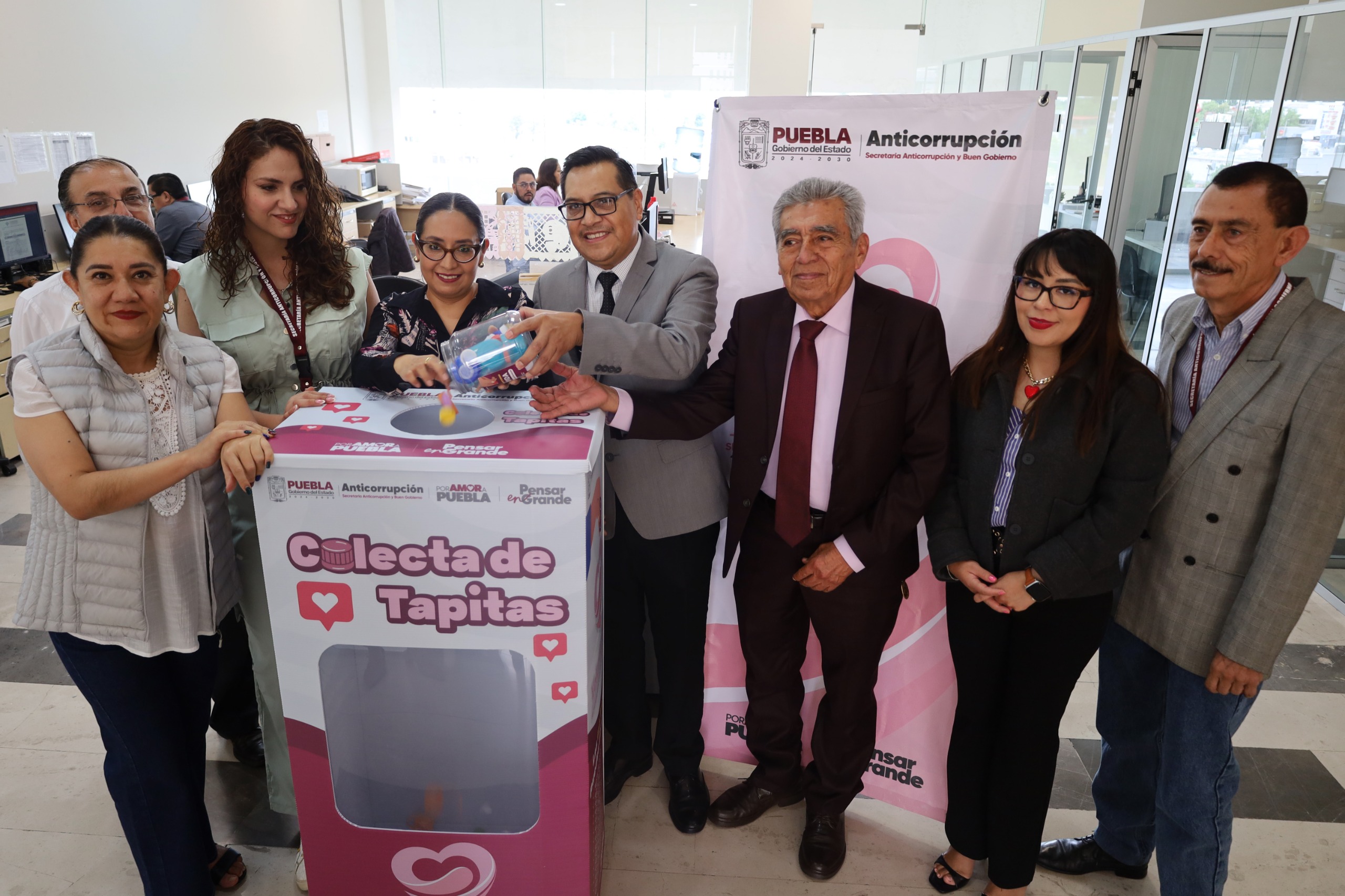 Gobierno estatal impulsa colecta de tapitas en beneficio a infancias con cáncer