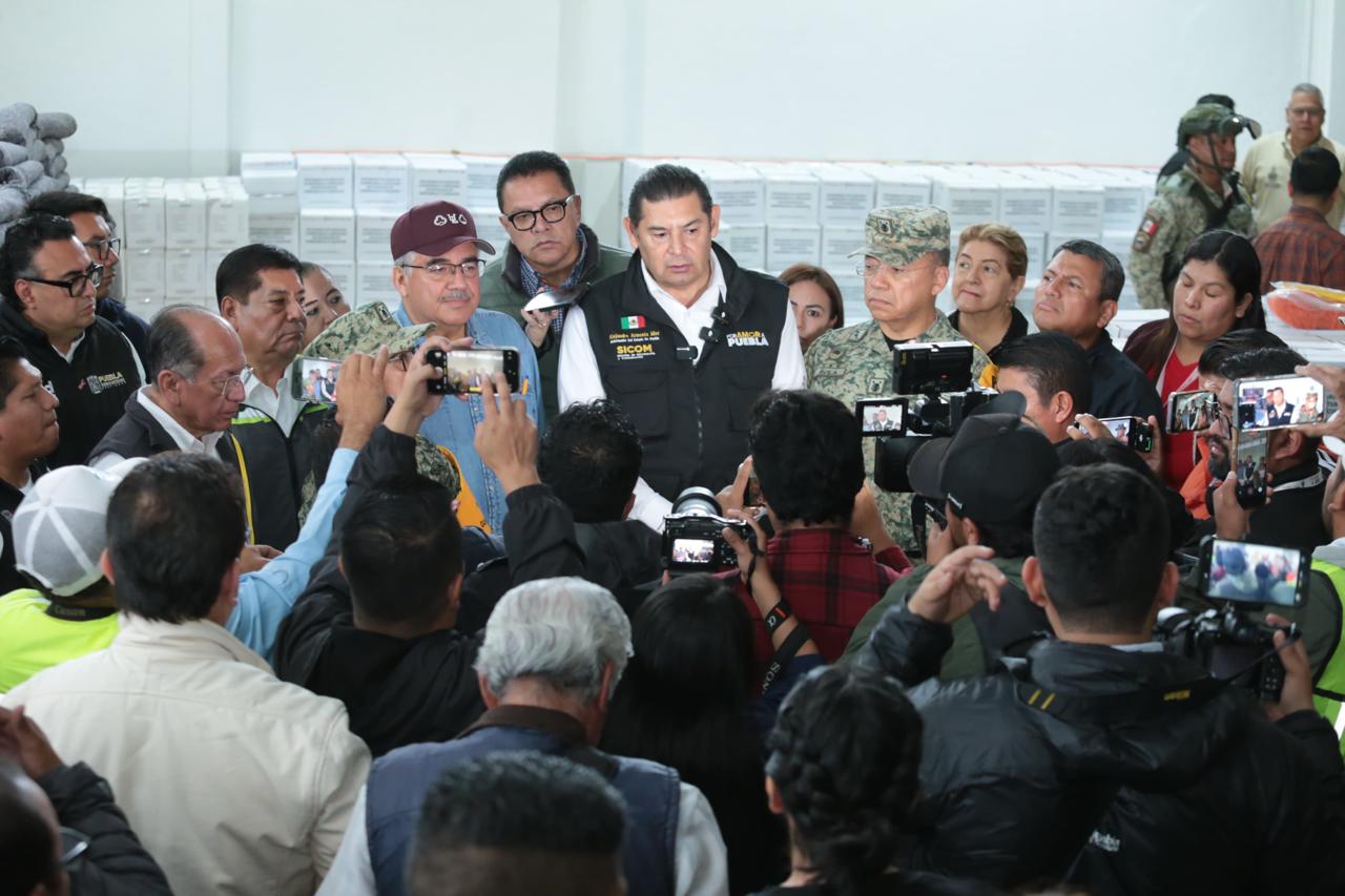 Afectados por lluvias en Puebla