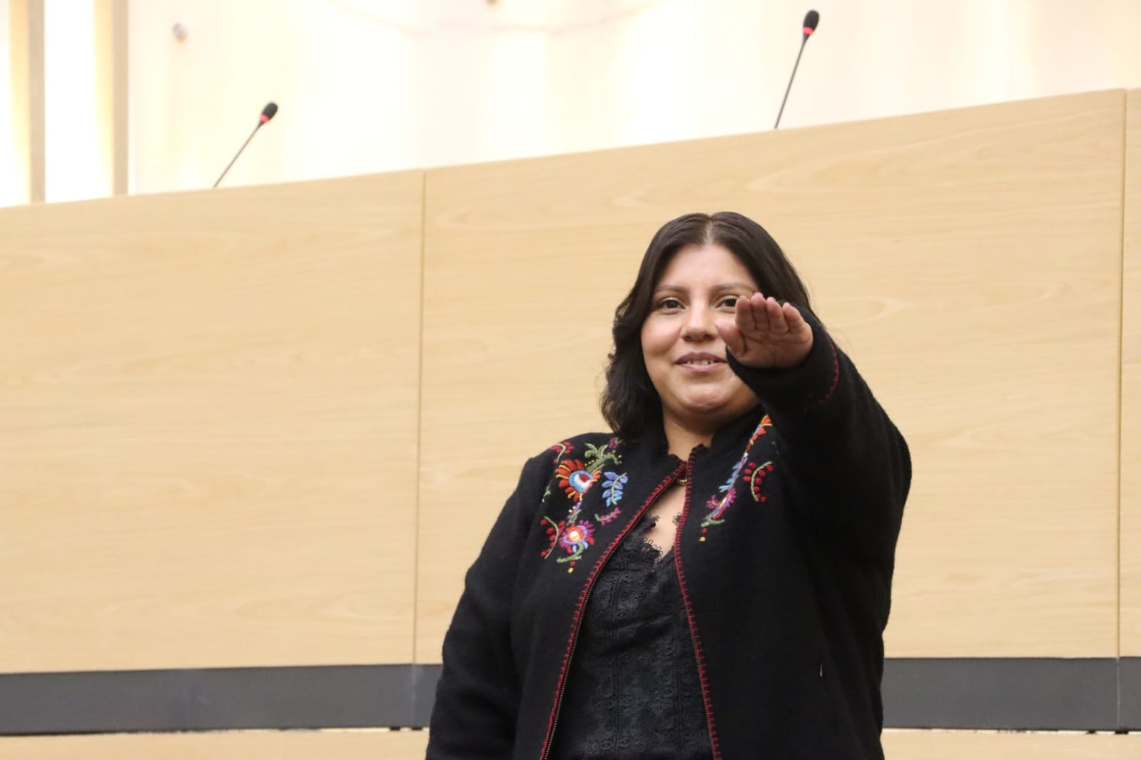Elisa Limón Valderrábano rindió protesta como diputada local de Puebla. Foto: Especial