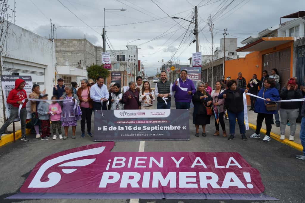 Pavimentación en colonia Guadalupe Hidalgo