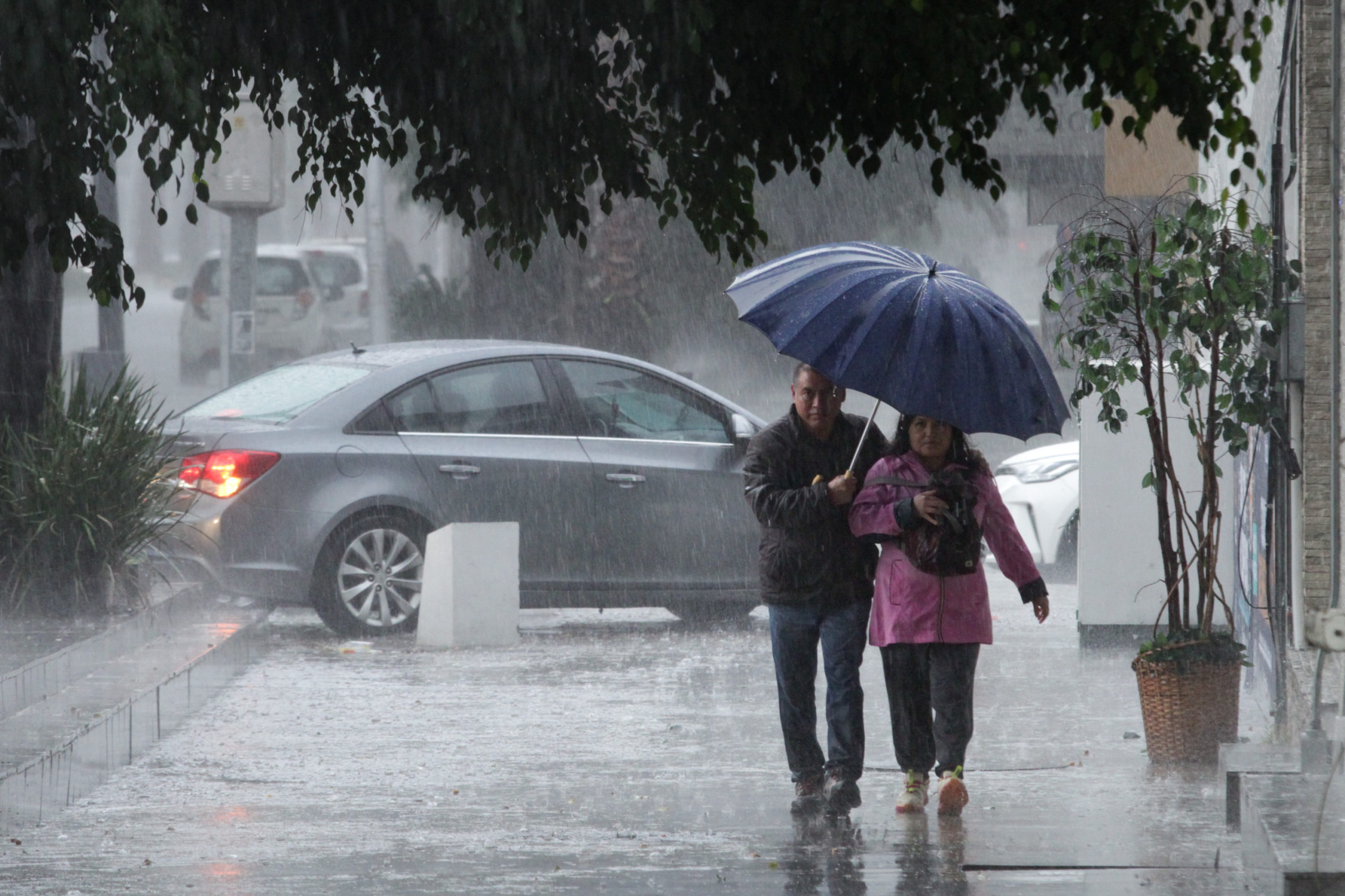 Lluvia fuerte Puebla
