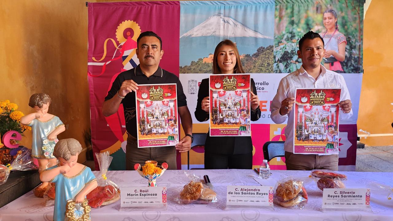 Altares monumentales, símbolo de fe y tradición viva en Huaquechula