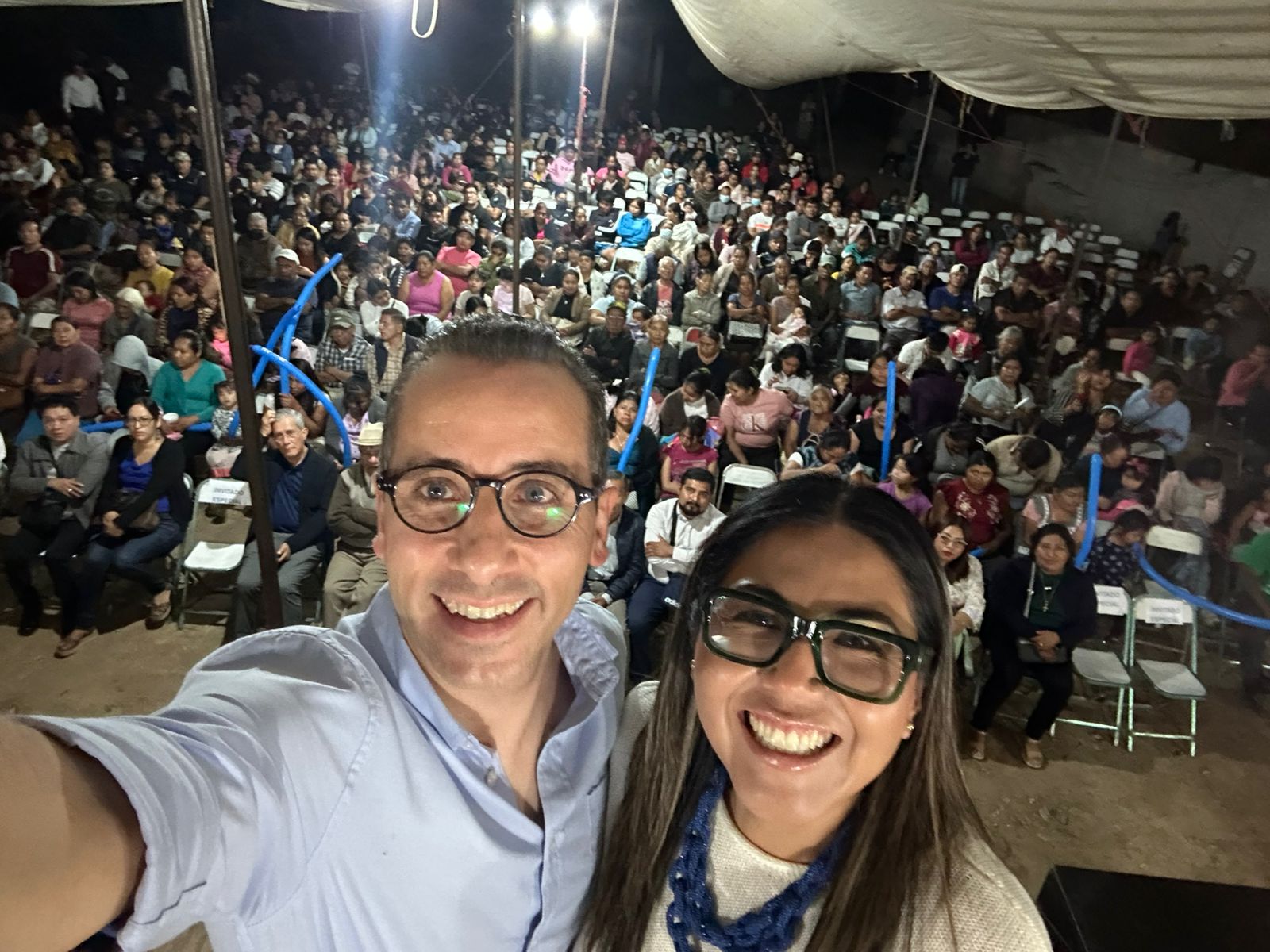 Mario Riestra y Genoveva Huerta, presidente del CDE y secretaria general