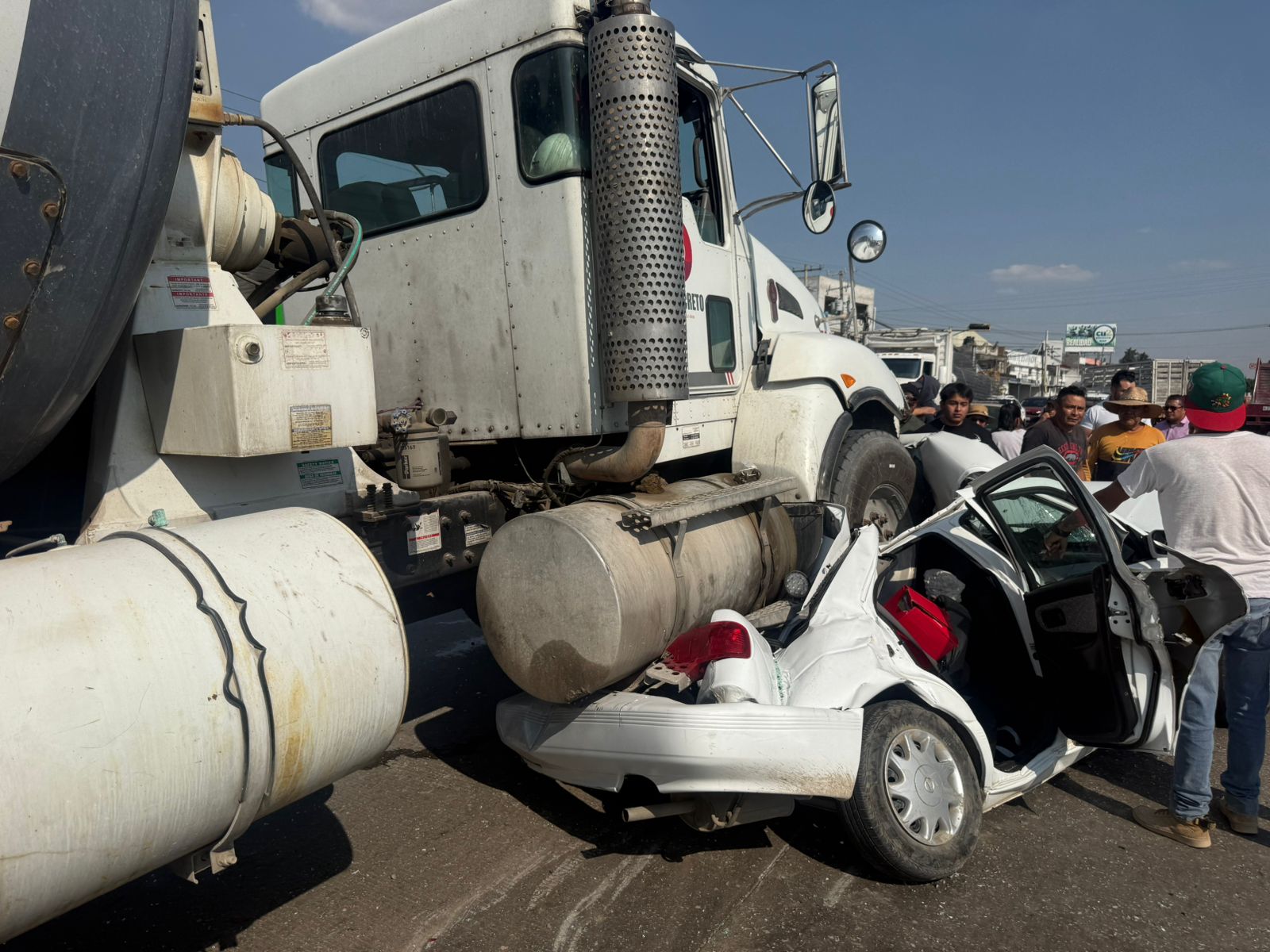 Accidente sobre la federal Puebla- Tehuacán
