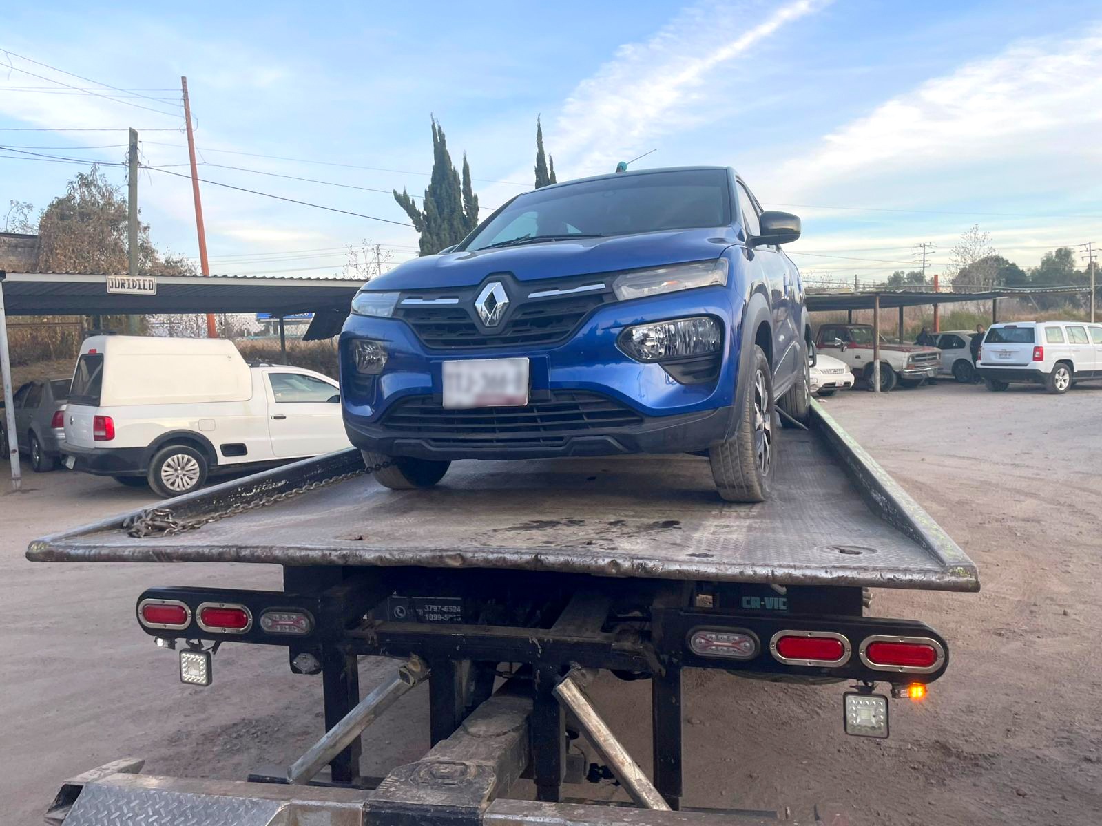 Seguridad Pública de Texmelucan recupera vehículo con reporte de robo