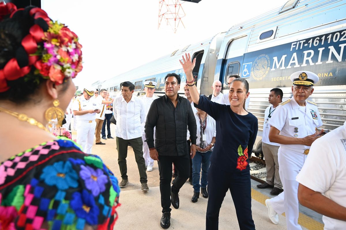 sheinbaum-inauguracion-estaciones-linea-k-tren-interoceanico-chiapas