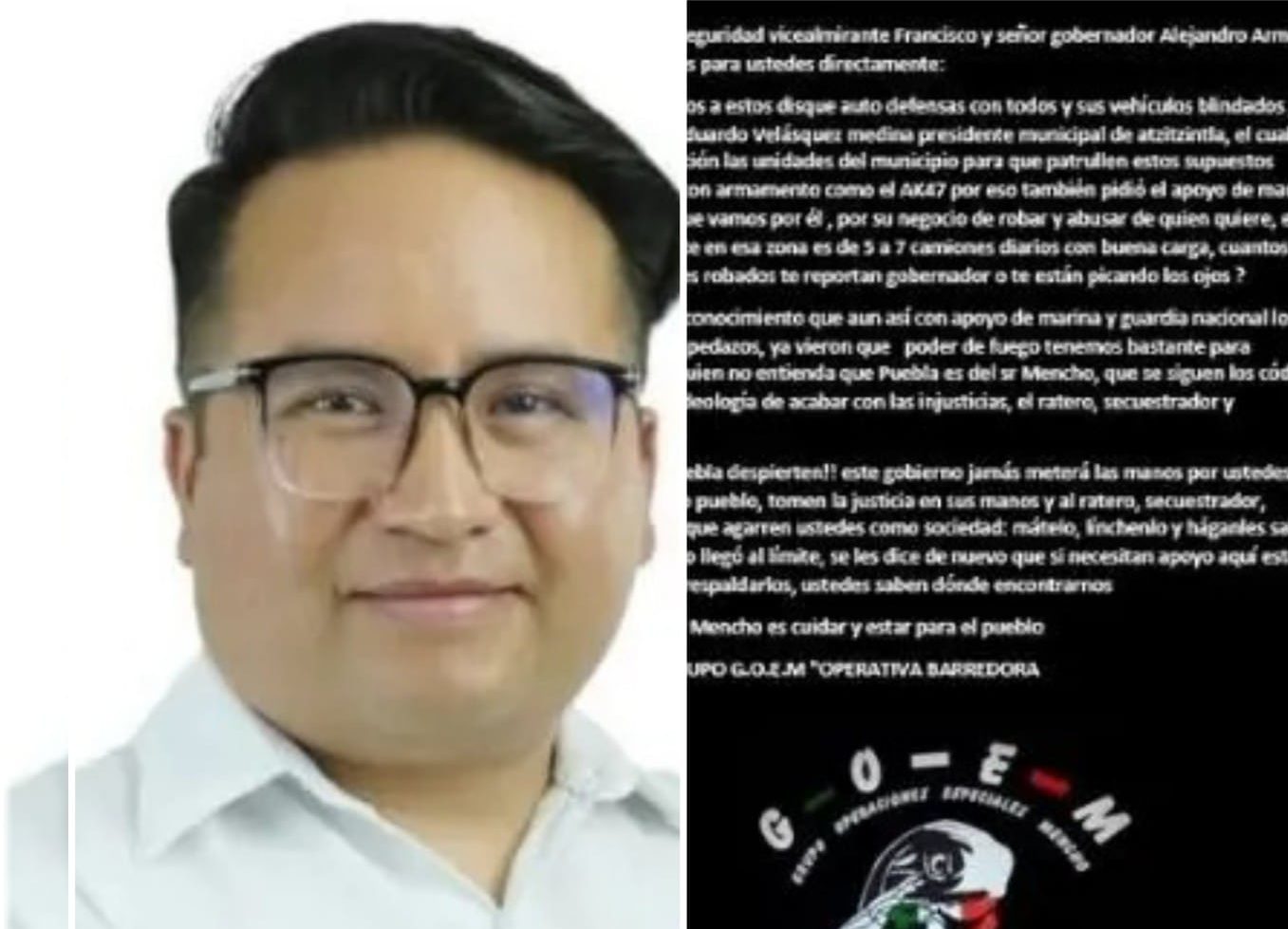 Eduardo Velázquez, edil de Atzitzintla