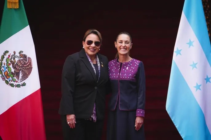Xiomara Castro y Claudia Sheinbaum, presidentas de República de Honduras y México, respectivamente