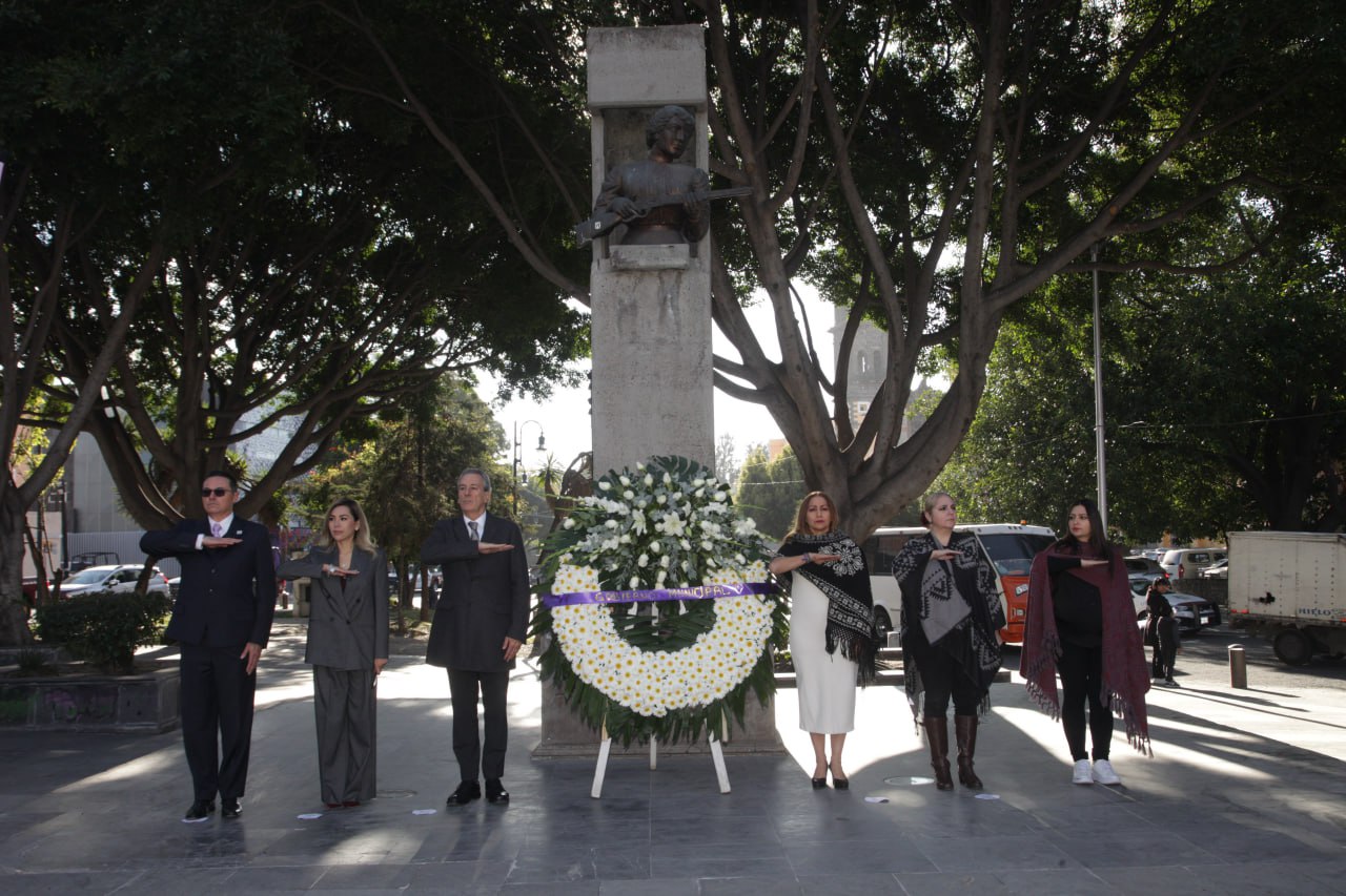Conmemora Ayuntamiento de Puebla natalicio de Carmen Serdán
