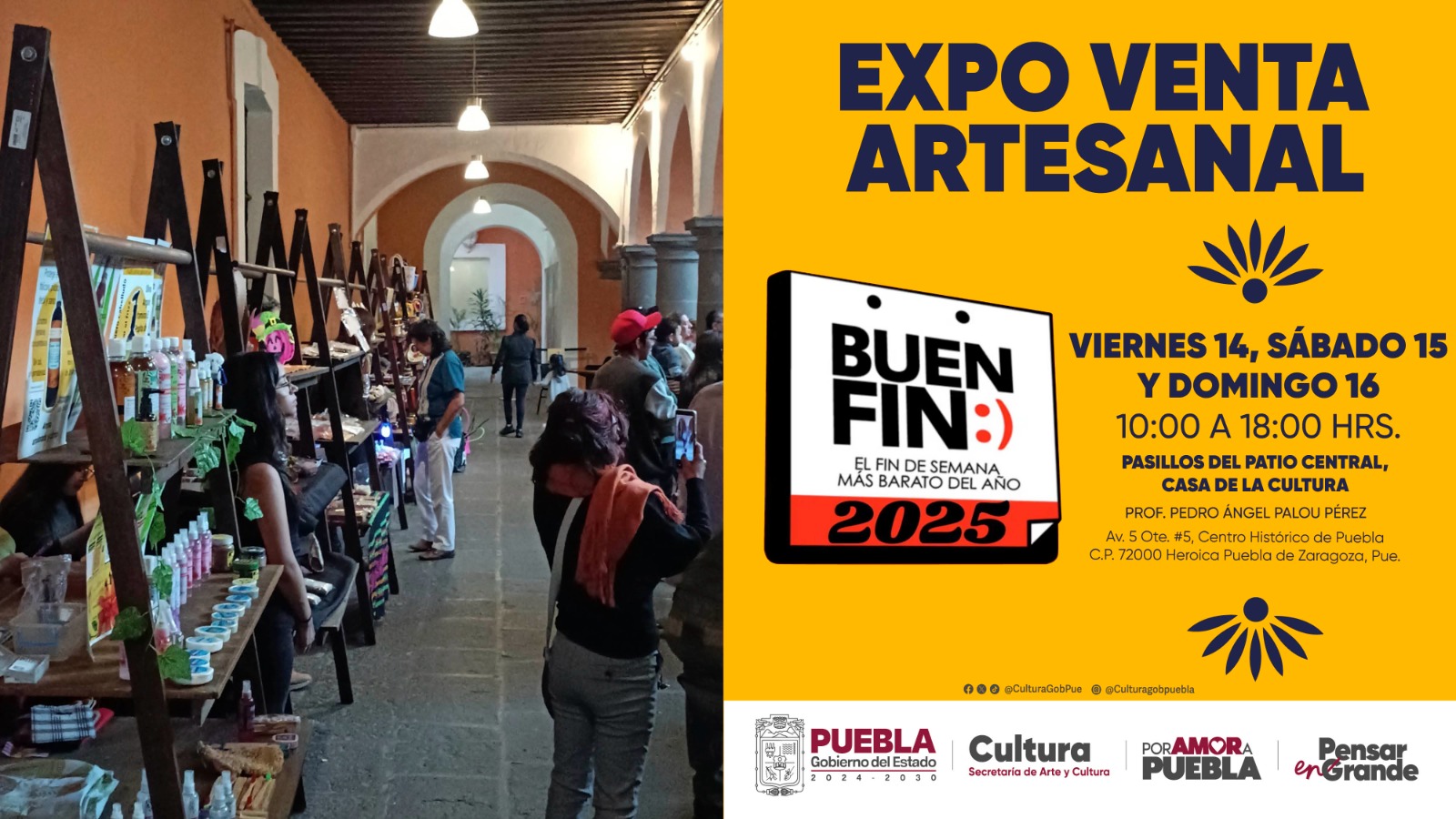 Puebla celebra el “Buen Fin” con arte, cultura y talento artesanal