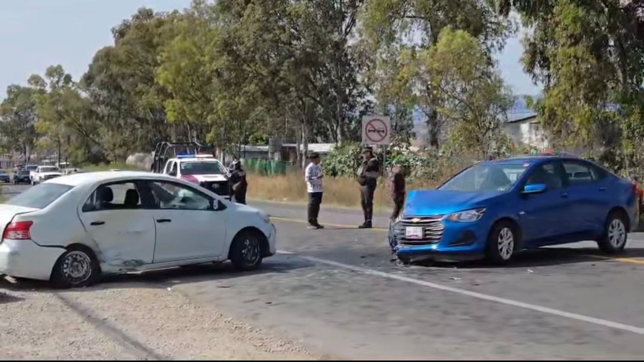 Choque frontal en la Puebla-Atlixco