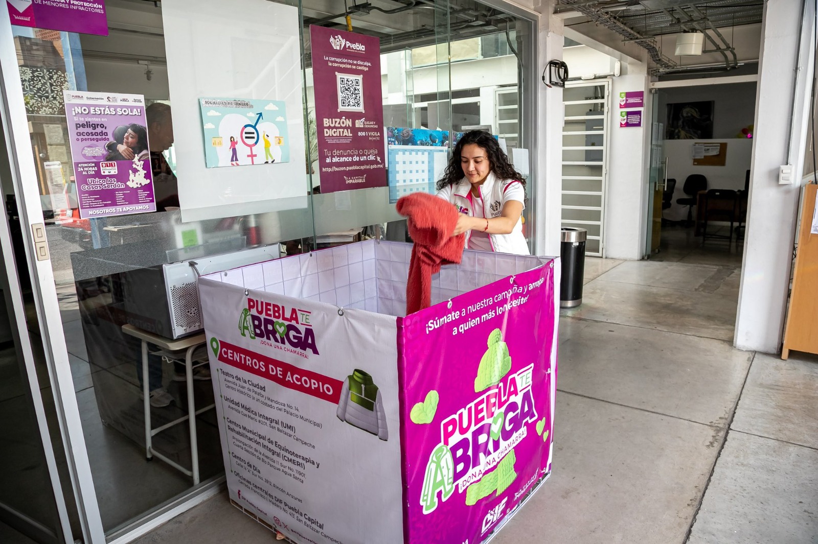 Puebla te Abriga: Dona una Chamarra