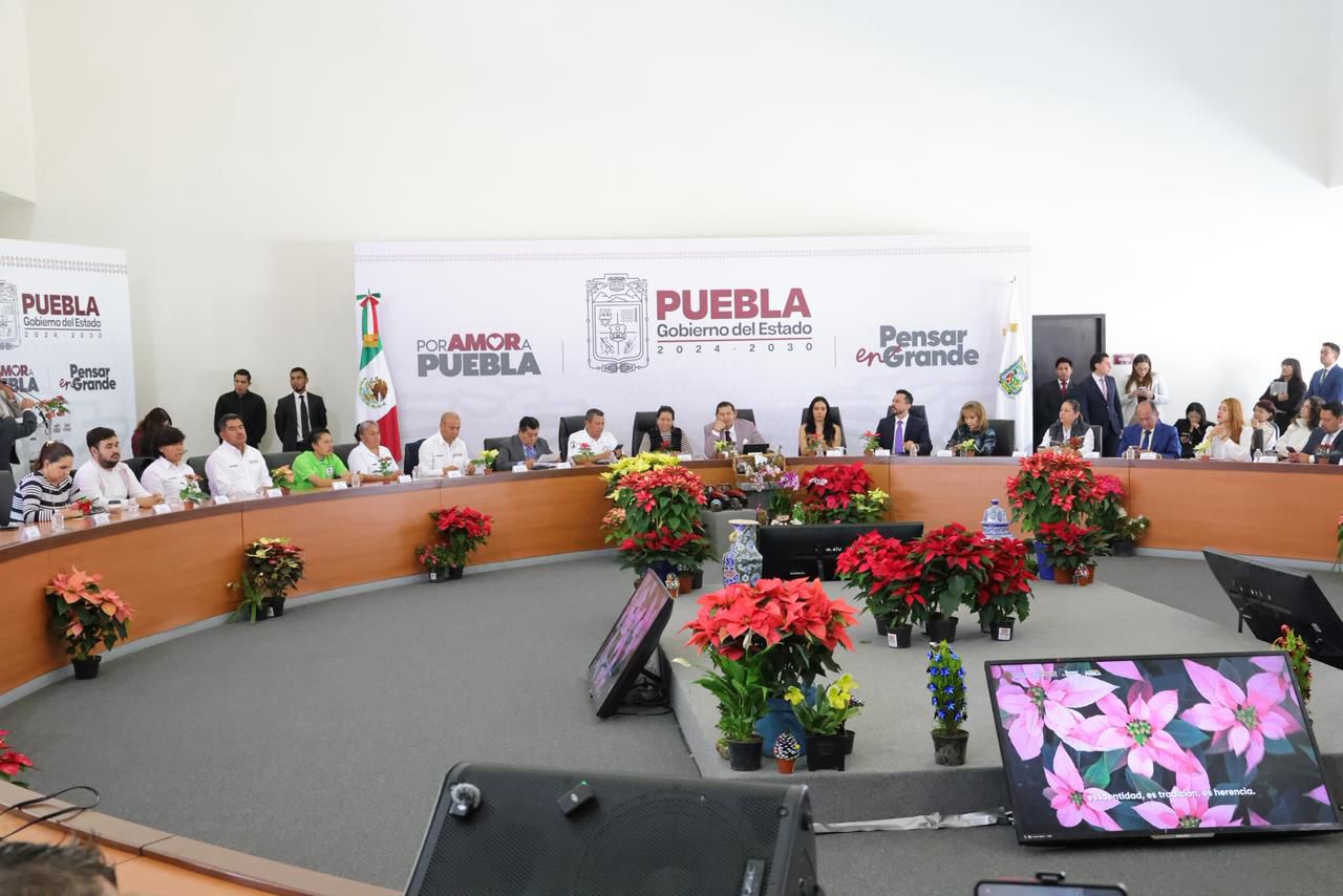 Gobierno de Puebla impulsa producción de Nochebuena; Atlixco y la Sierra Norte lideran el cultivo