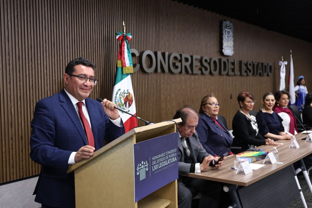 Pavel Gaspar Ramírez, presidente del Congreso de Puebla. Foto: Especial