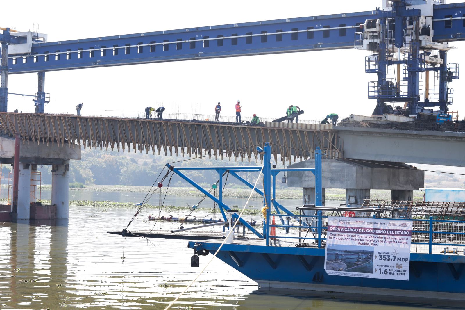 Avanza 65% obra de La Panga, para dar paso al Puente de la Transformación
