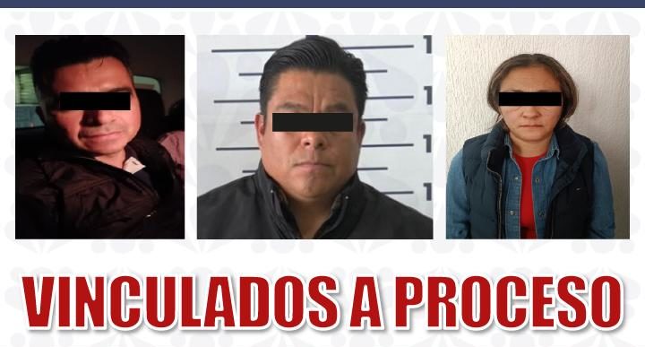 Vinculan a proceso a tres detenidos por homicidio del matrimonio Tello en Puebla