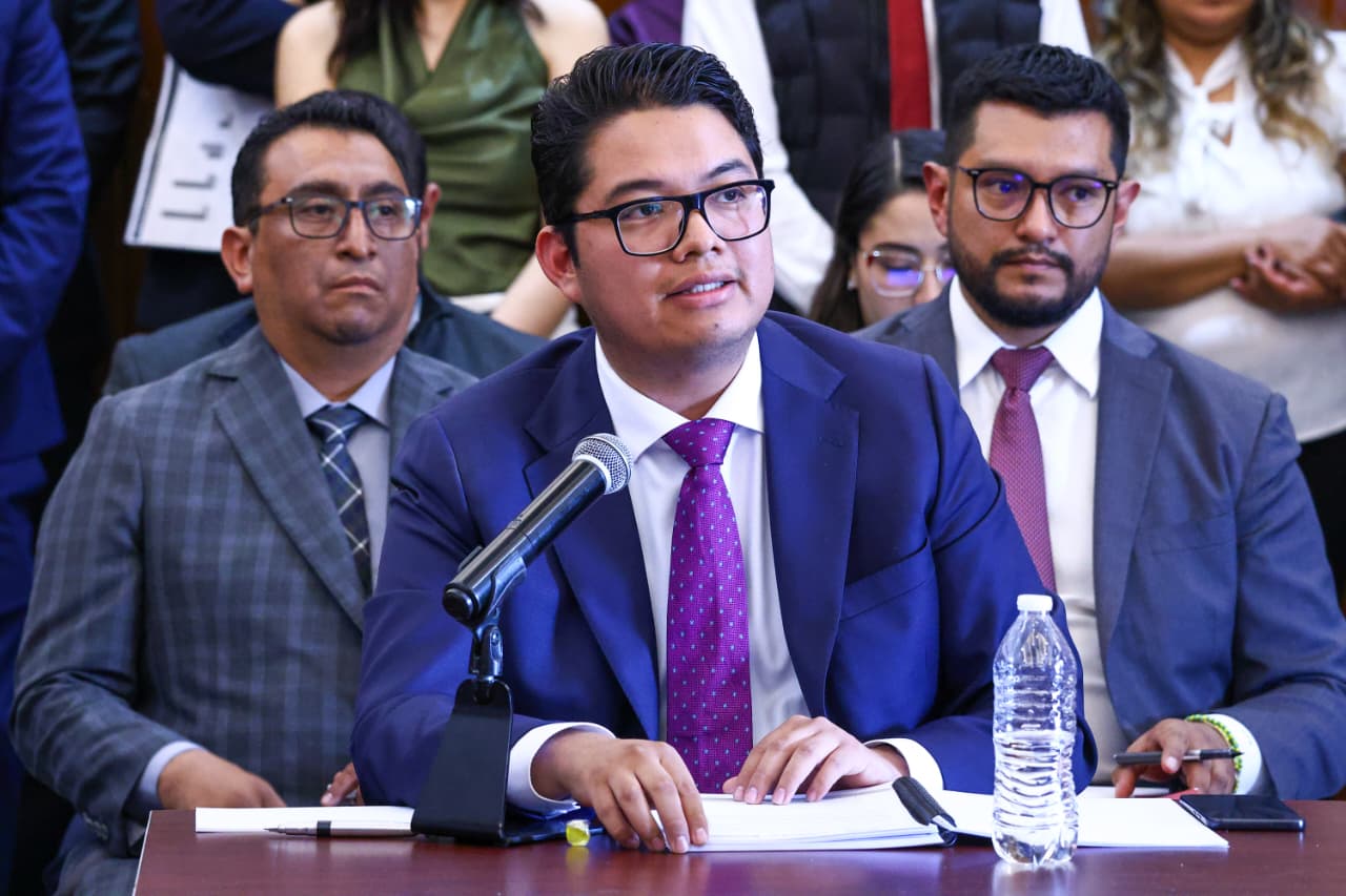 Johan Guzmán Herrero, tesorero municipal de San Pedro Cholula. Foto: Especial