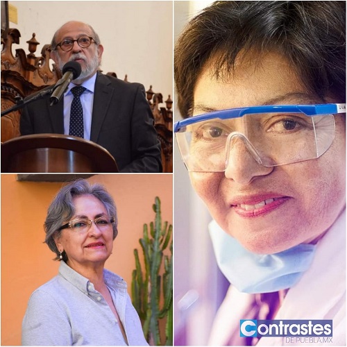 Los tres aspirantes a la Rectoría de la BUAP: Lilia Cedillo, Grajales y Vélez Pliego