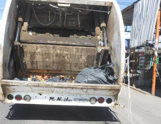 Camiones de basura chatarra estilo inglés