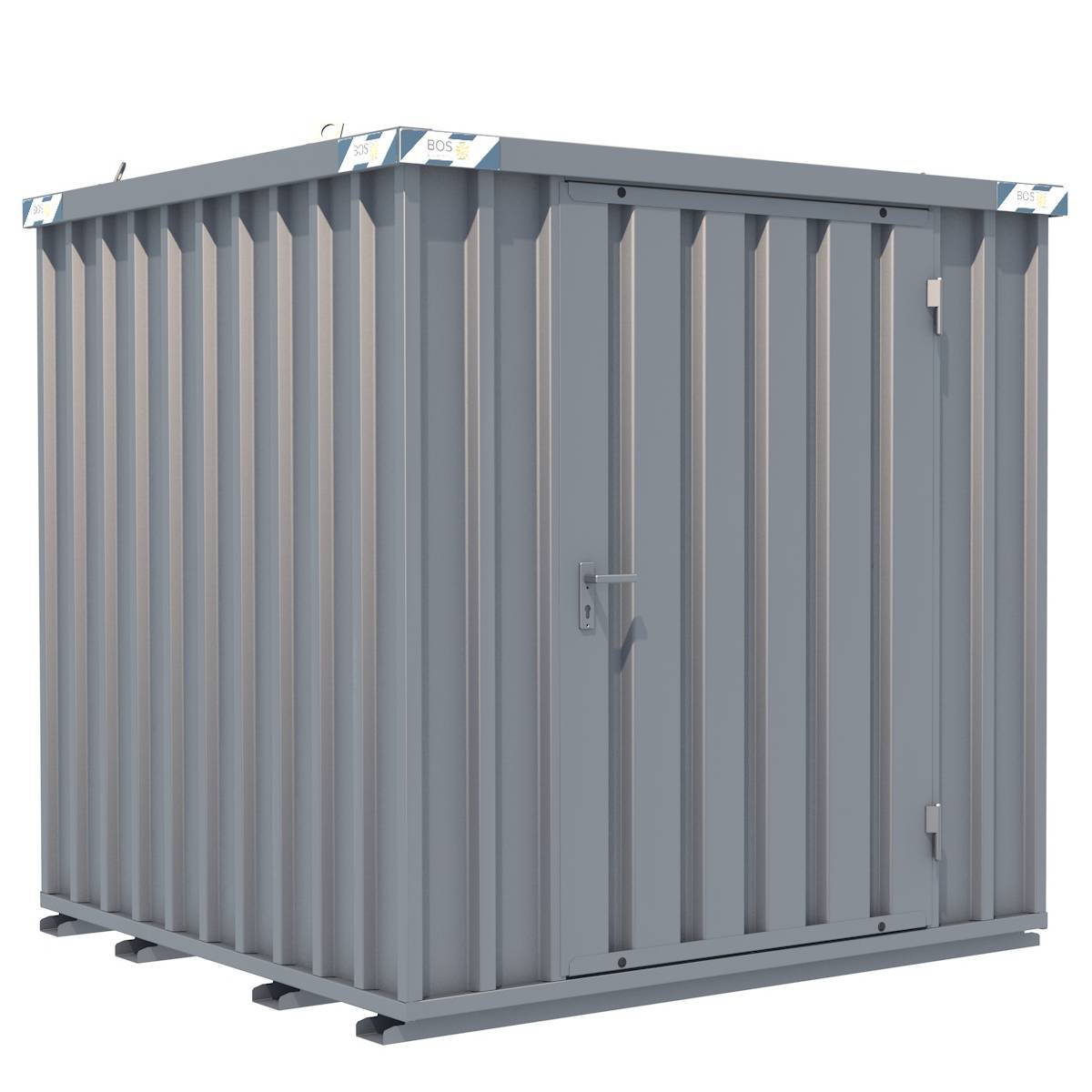 SchnellbauContainer 2x2m, 1-flügelige Tür(1150x1890mm) auf der 2m Seite ...