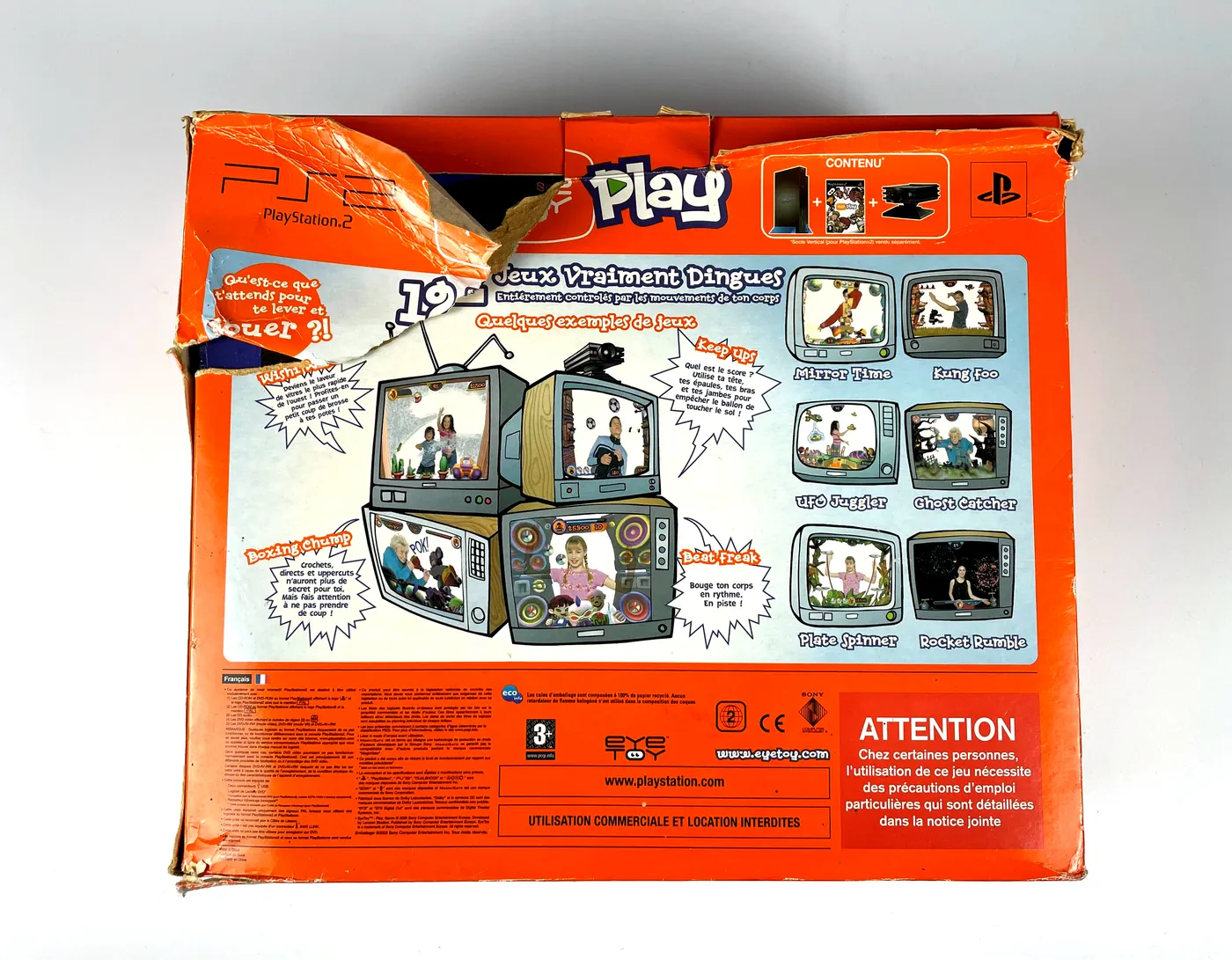 PlayStation 2 PS2 EyeToy Pack Console SCPH-50004 Complete