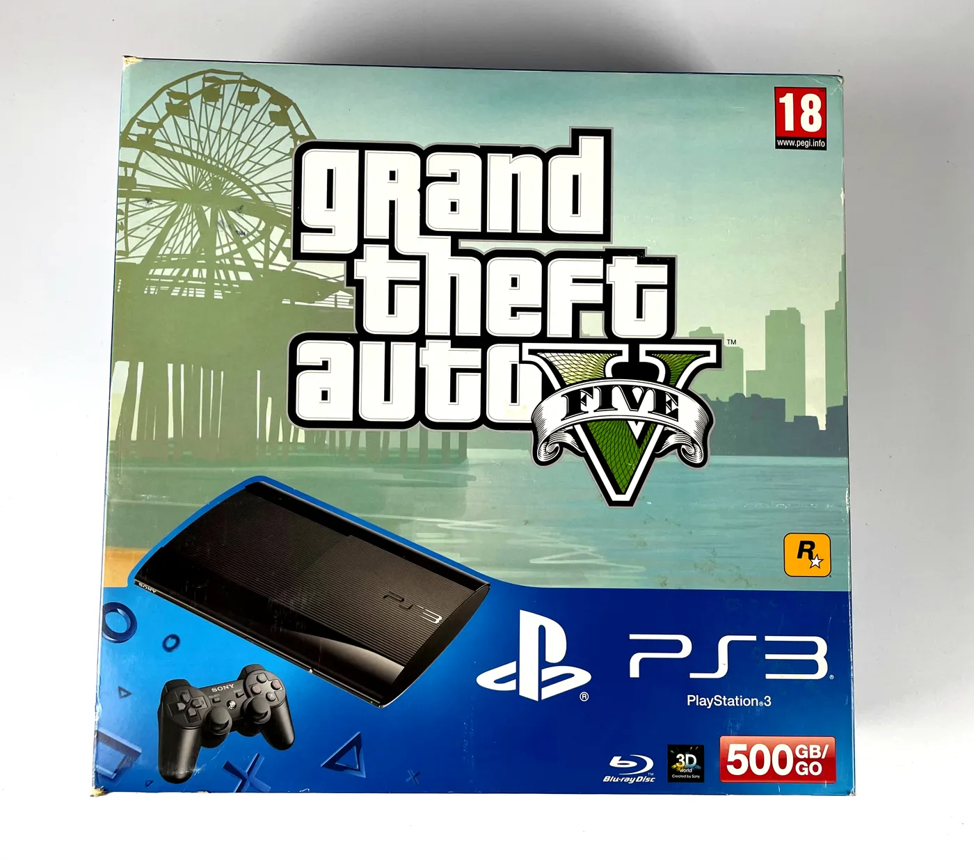 Konsola PlayStation 3 500GB CECH-4004C GTA V Pack Komplet