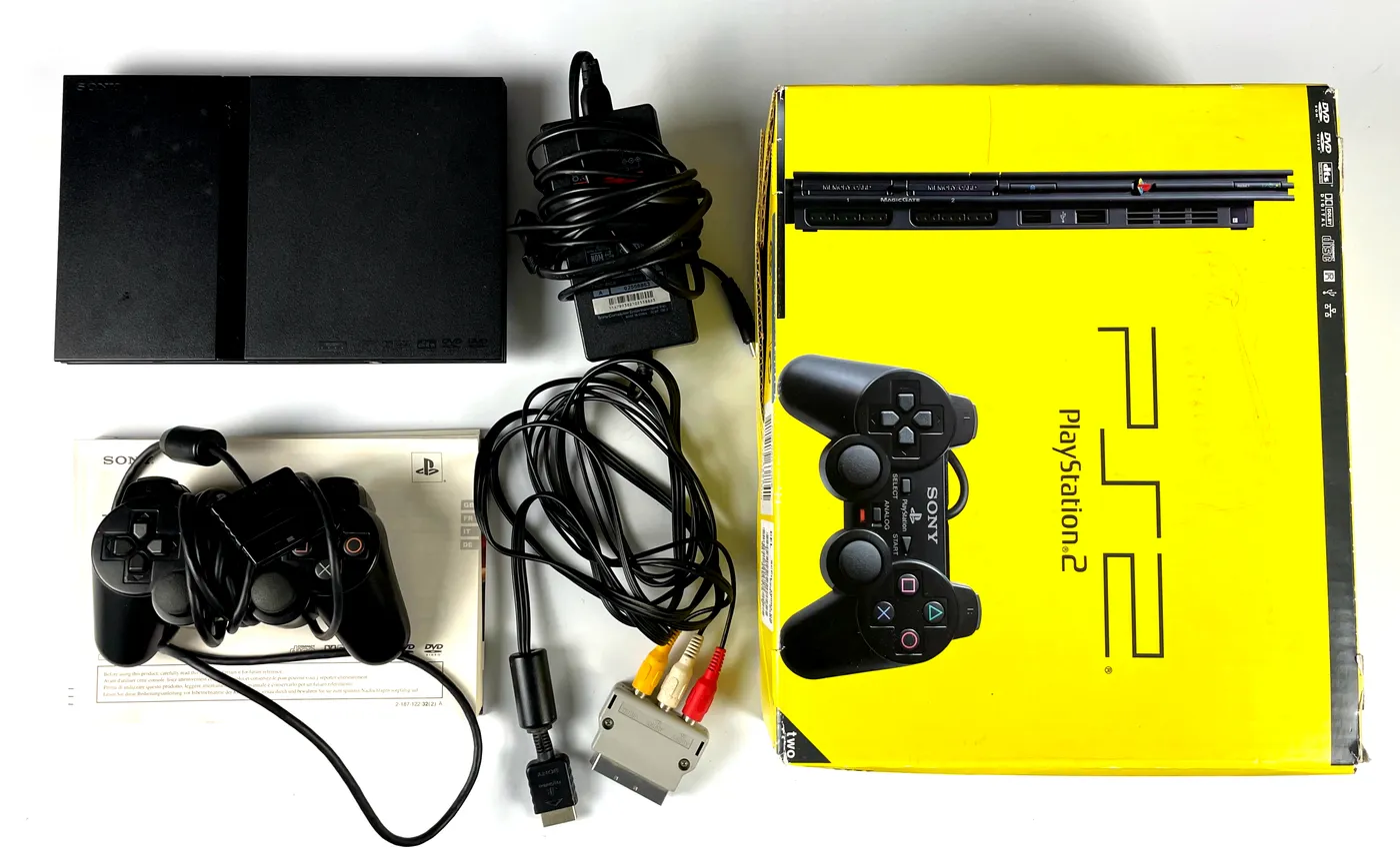 PlayStation 2 PS2 Slim SCPH-70004 Console Complete