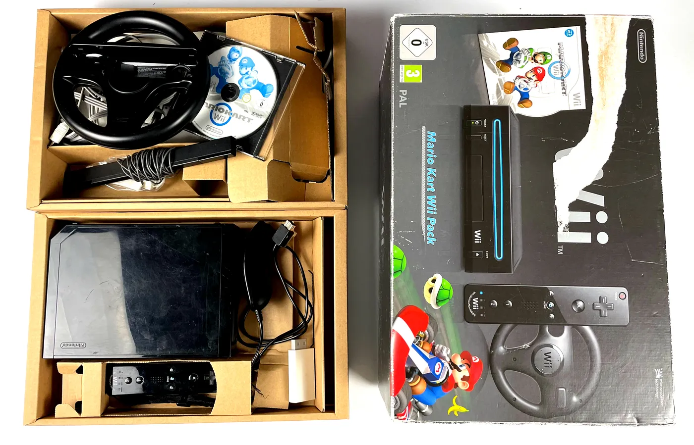 Nintendo Wii Mario Kart Pack Console RVL-101 Complete