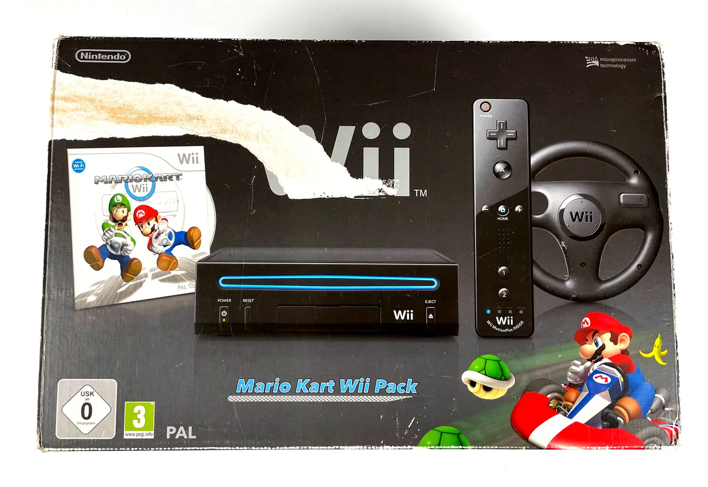 Nintendo Wii Mario Kart Pack Console RVL-101 Complete