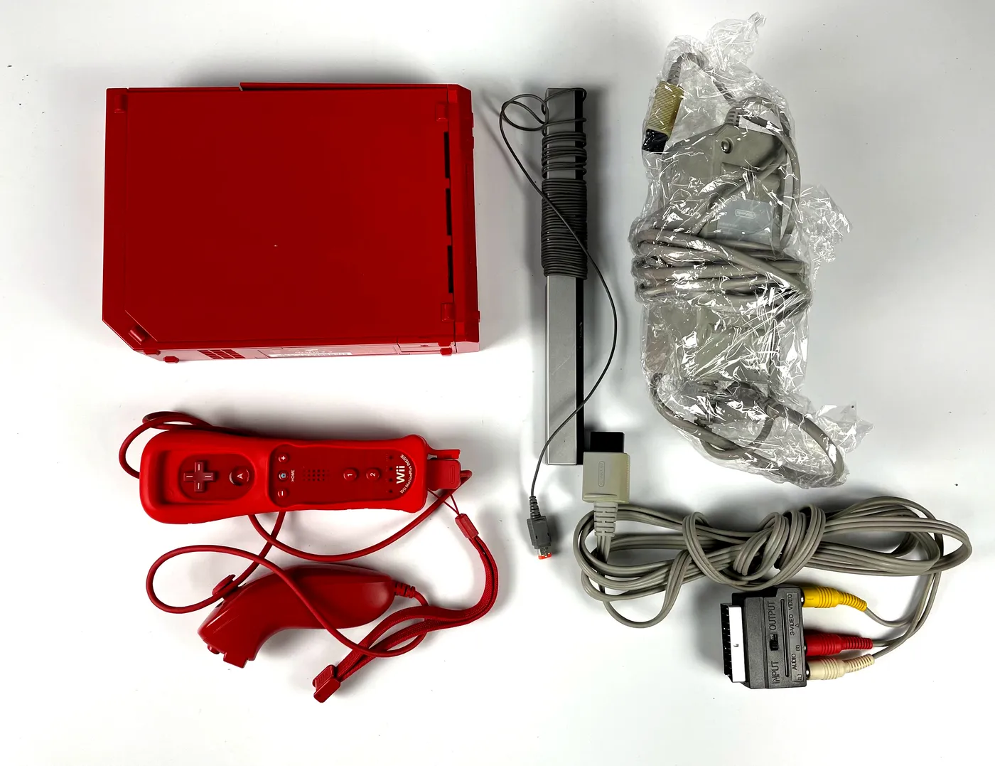 Nintendo Wii Red RVL-001 Console Set