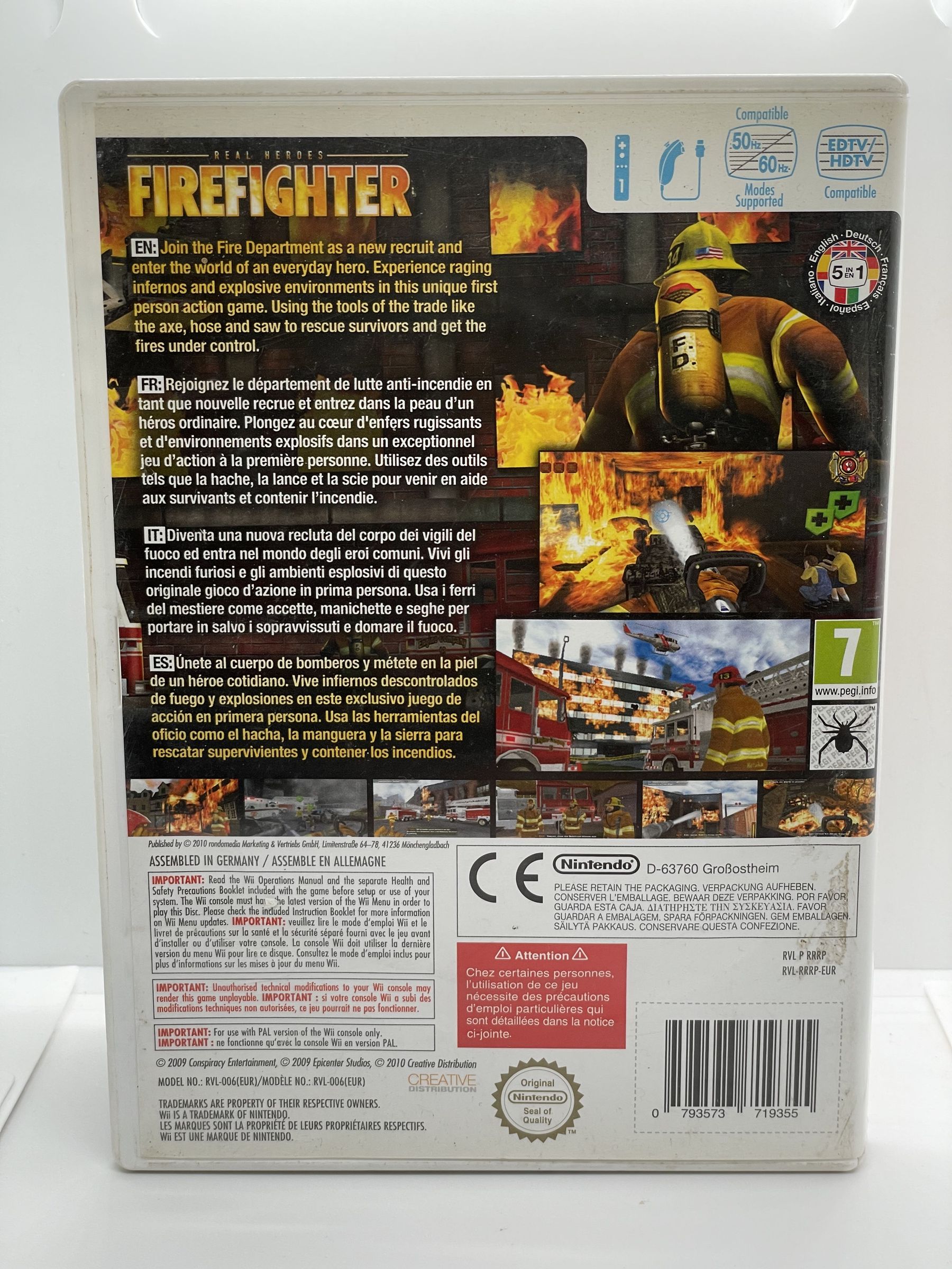 Real Heroes Firefighter Nintendo Wii