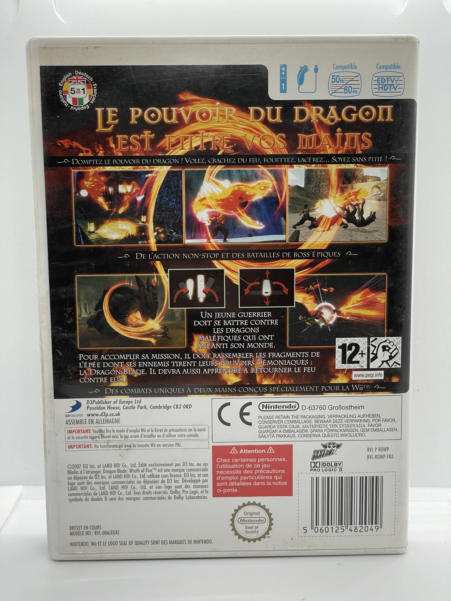 Dragon Blade Wrath of Fire Nintendo Wii