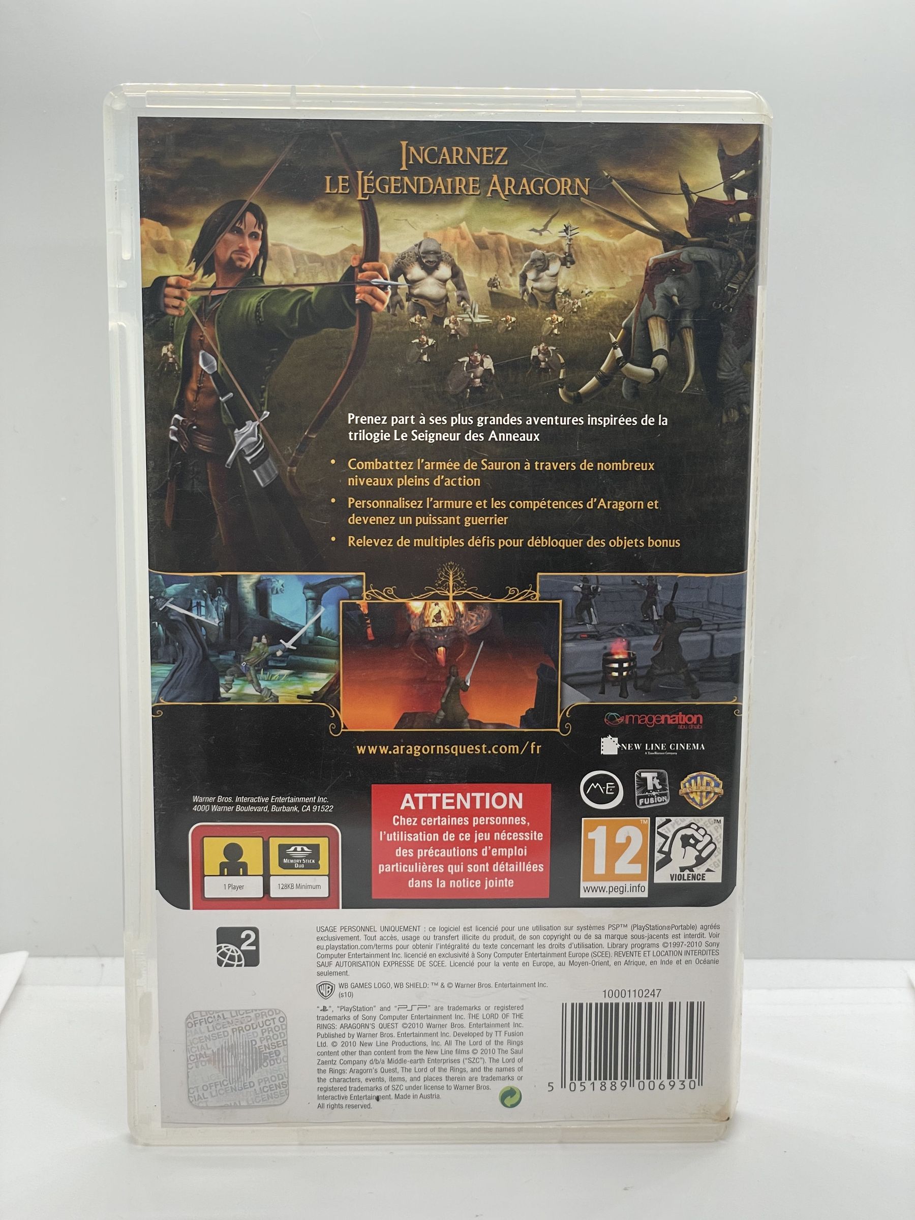 The Lord of the Rings: Aragorn's Quest PSP