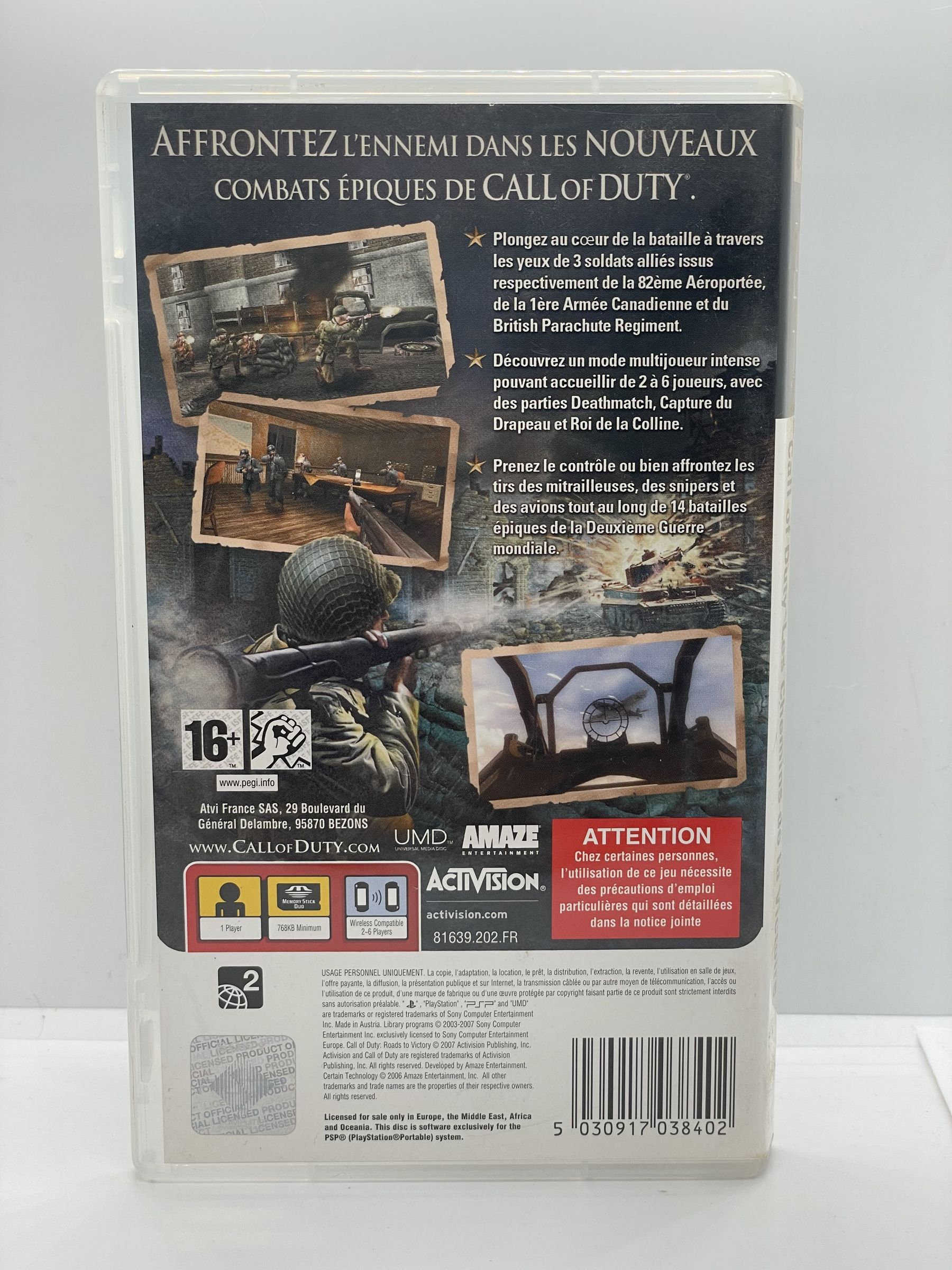 Call of Duty: Roads to Victory PSP