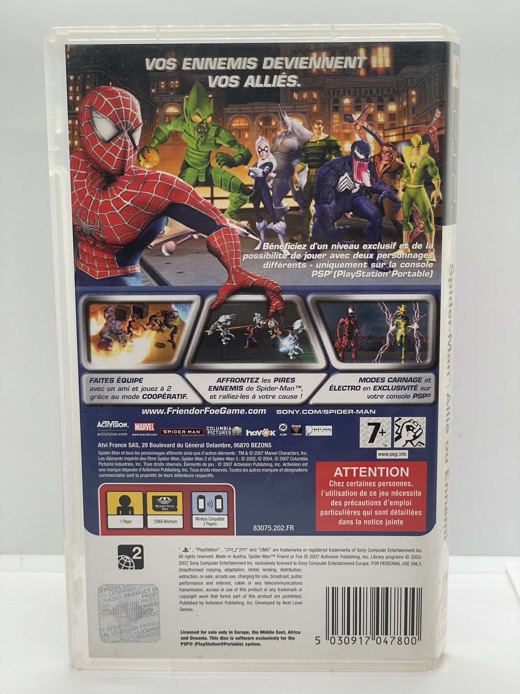 Spider-Man: Allié Ou Ennemi PSP (FR)