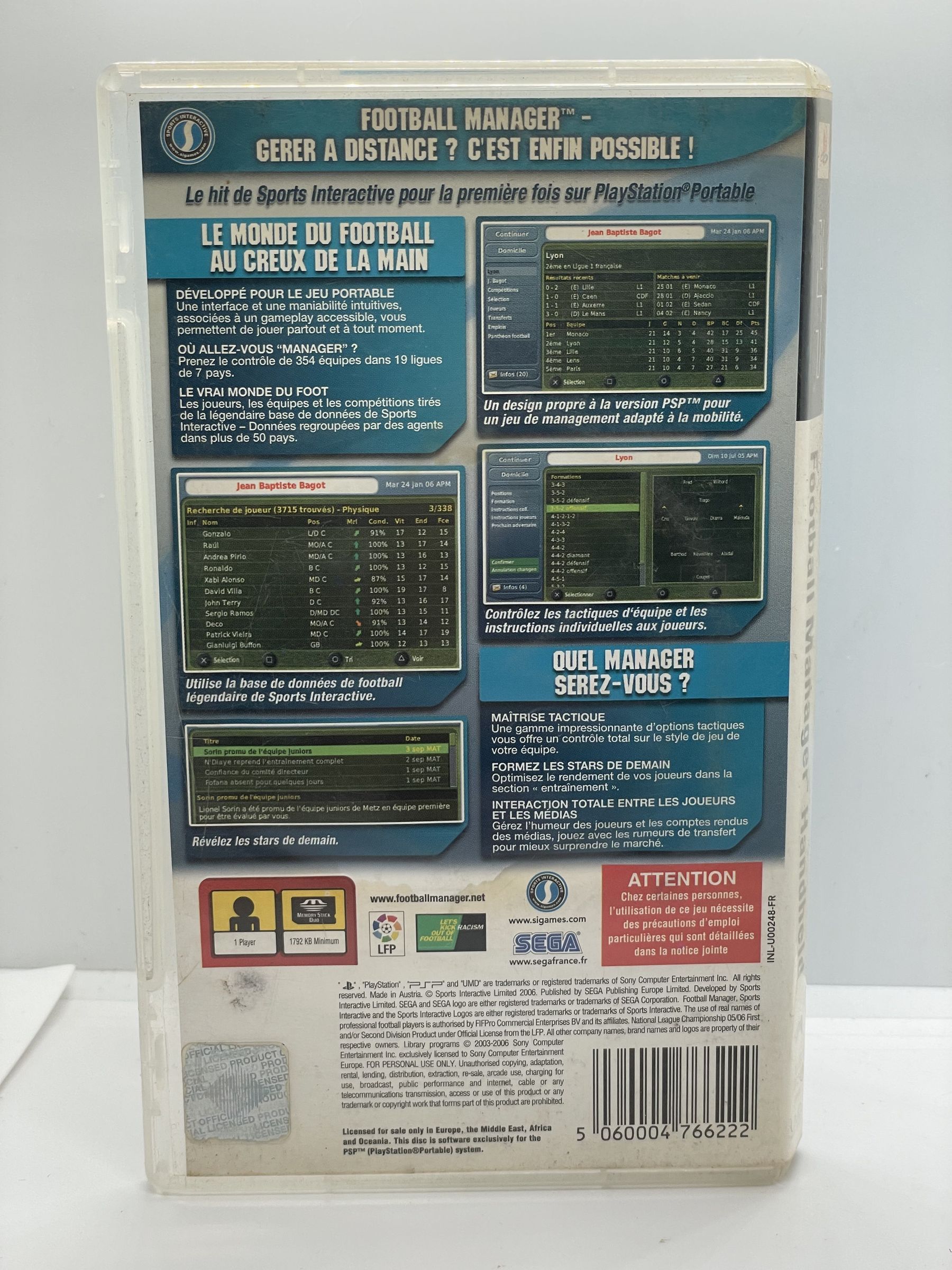 Football Manager Handheld PSP