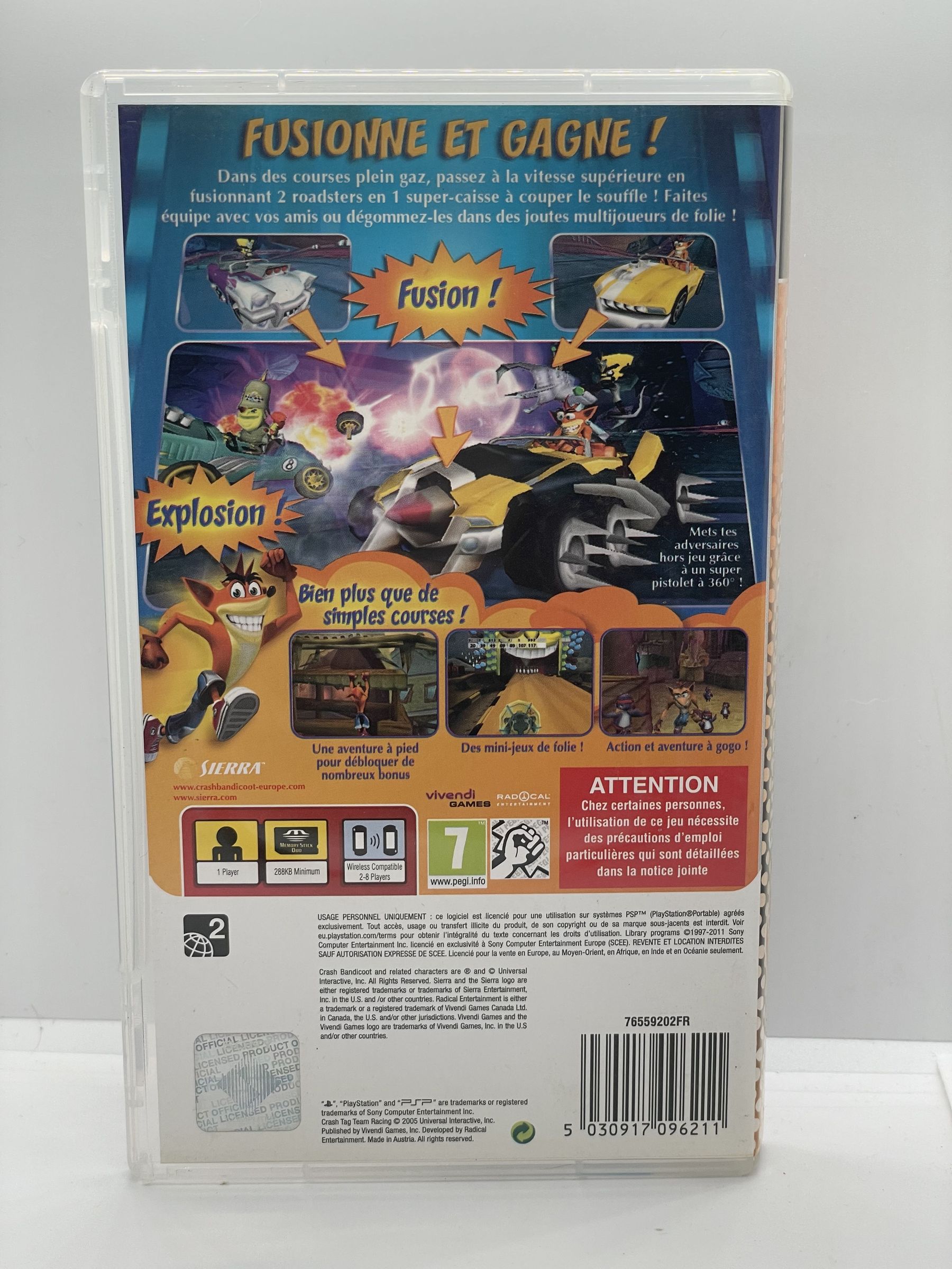 Crash Tag Team Racing PSP (FR)
