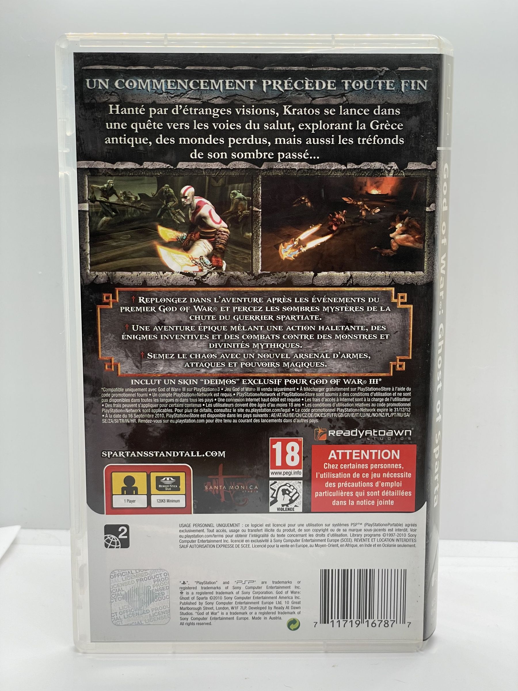 God of War Ghost of Sparta PSP