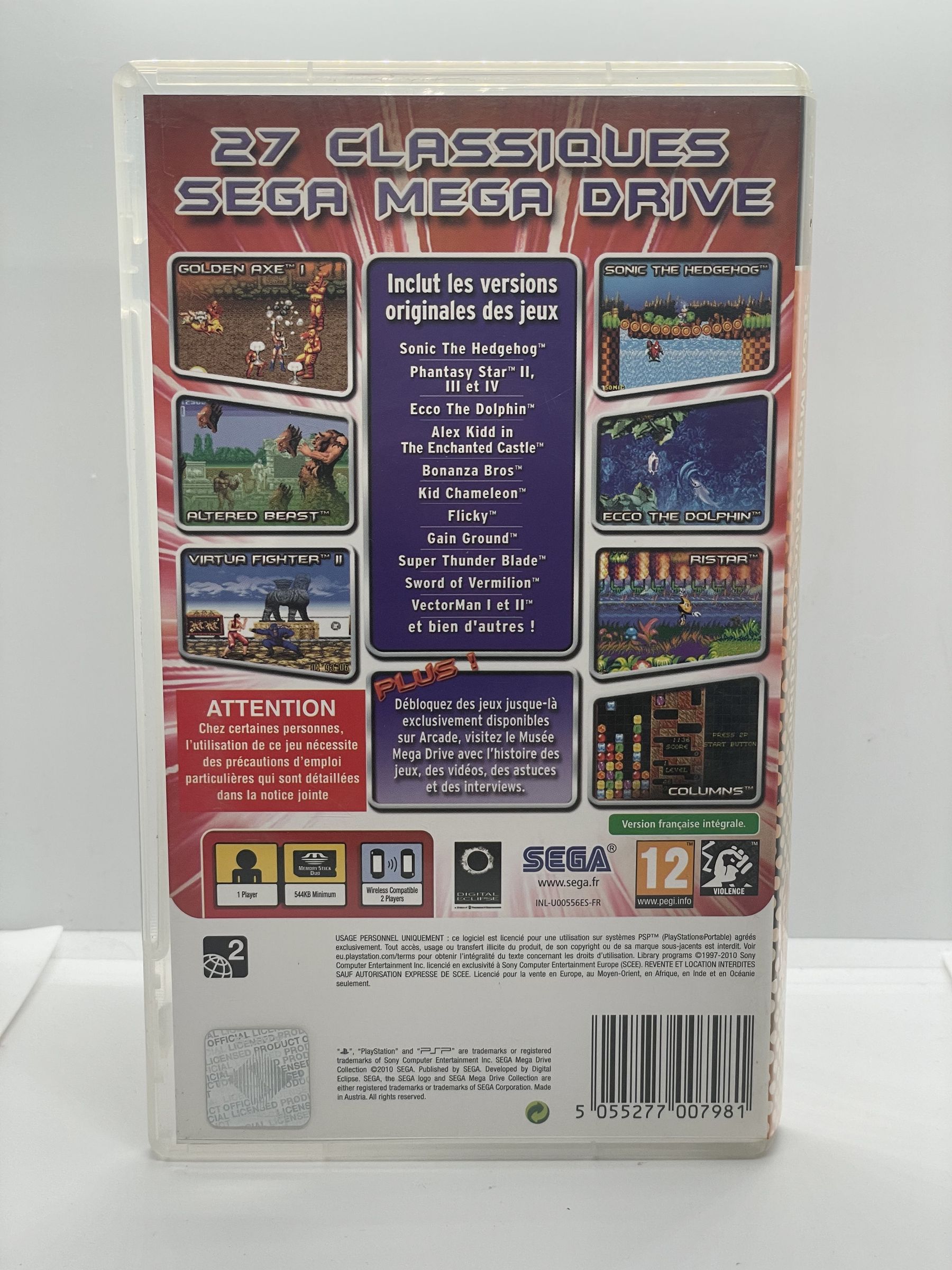 SEGA Mega Drive Collection PSP