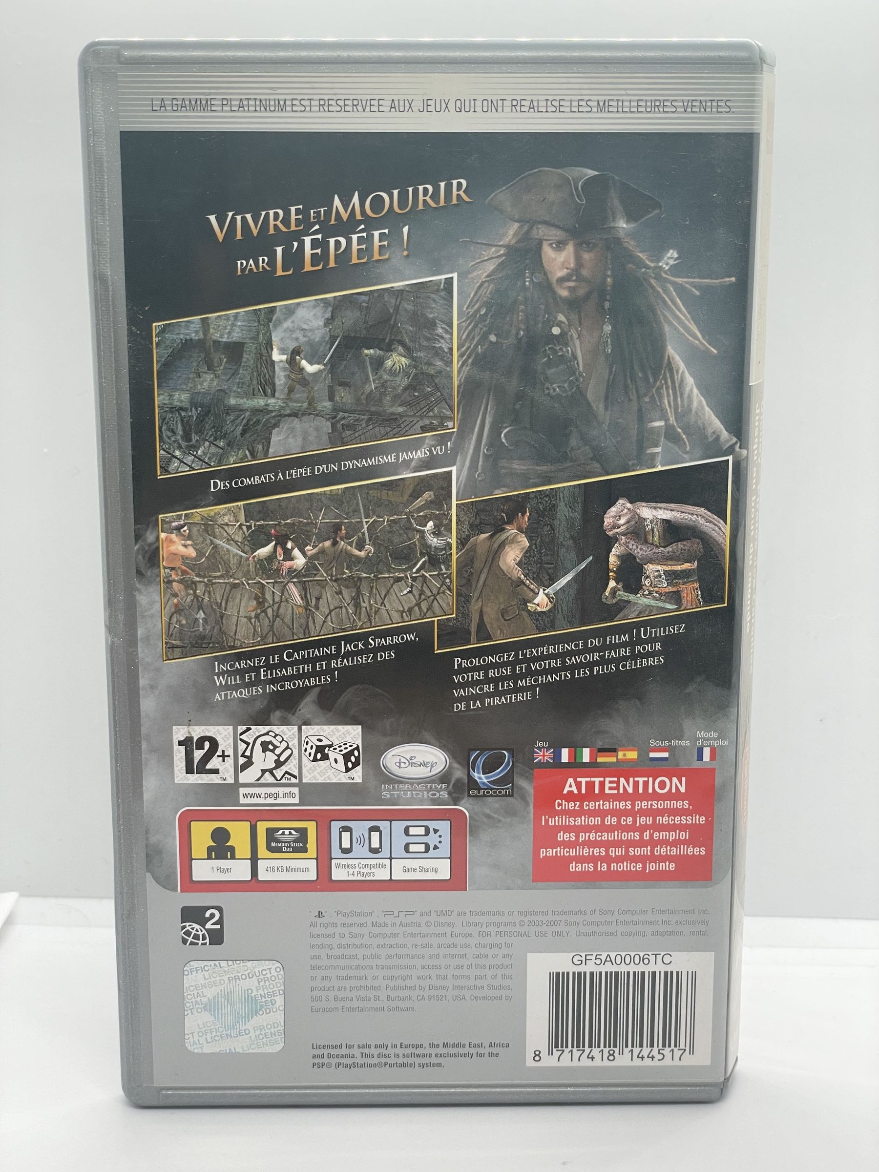 Pirates of the Caribbean At World's End PSP