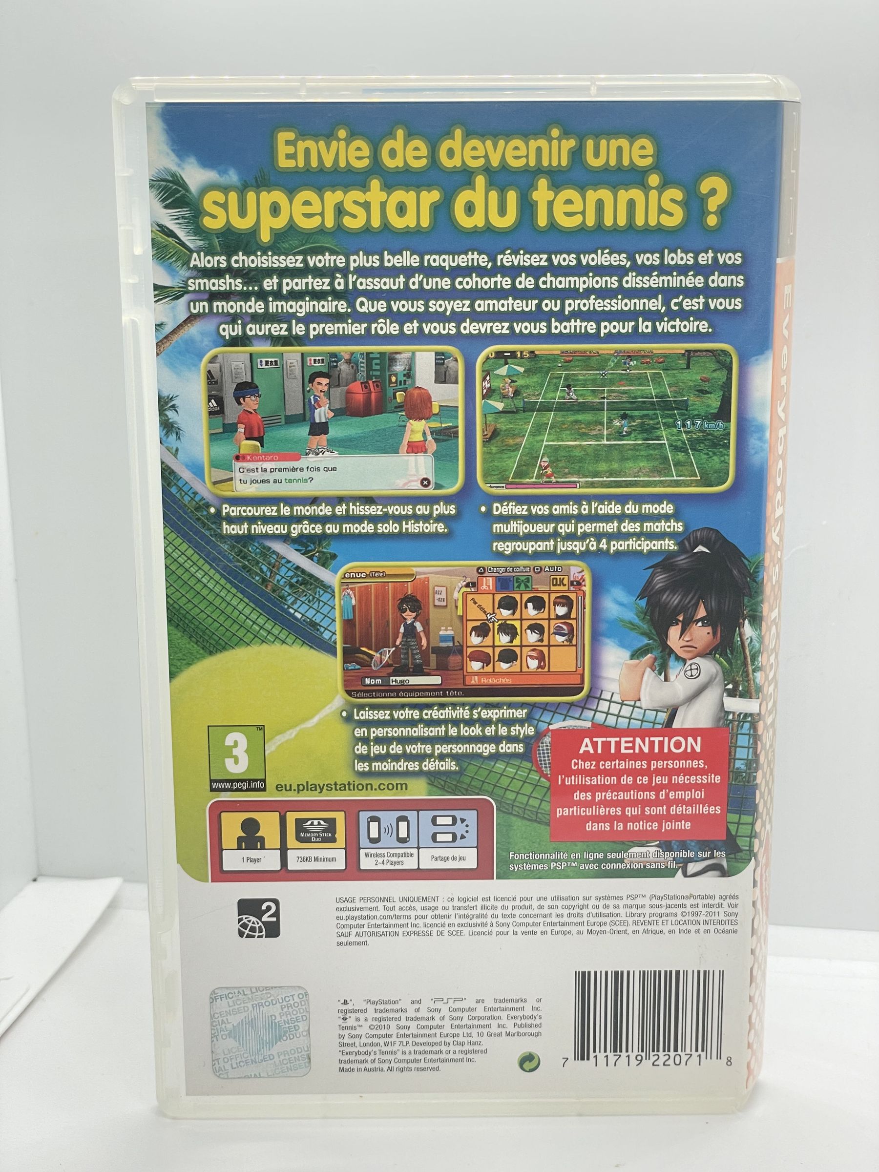 Everybody's Tennis PSP