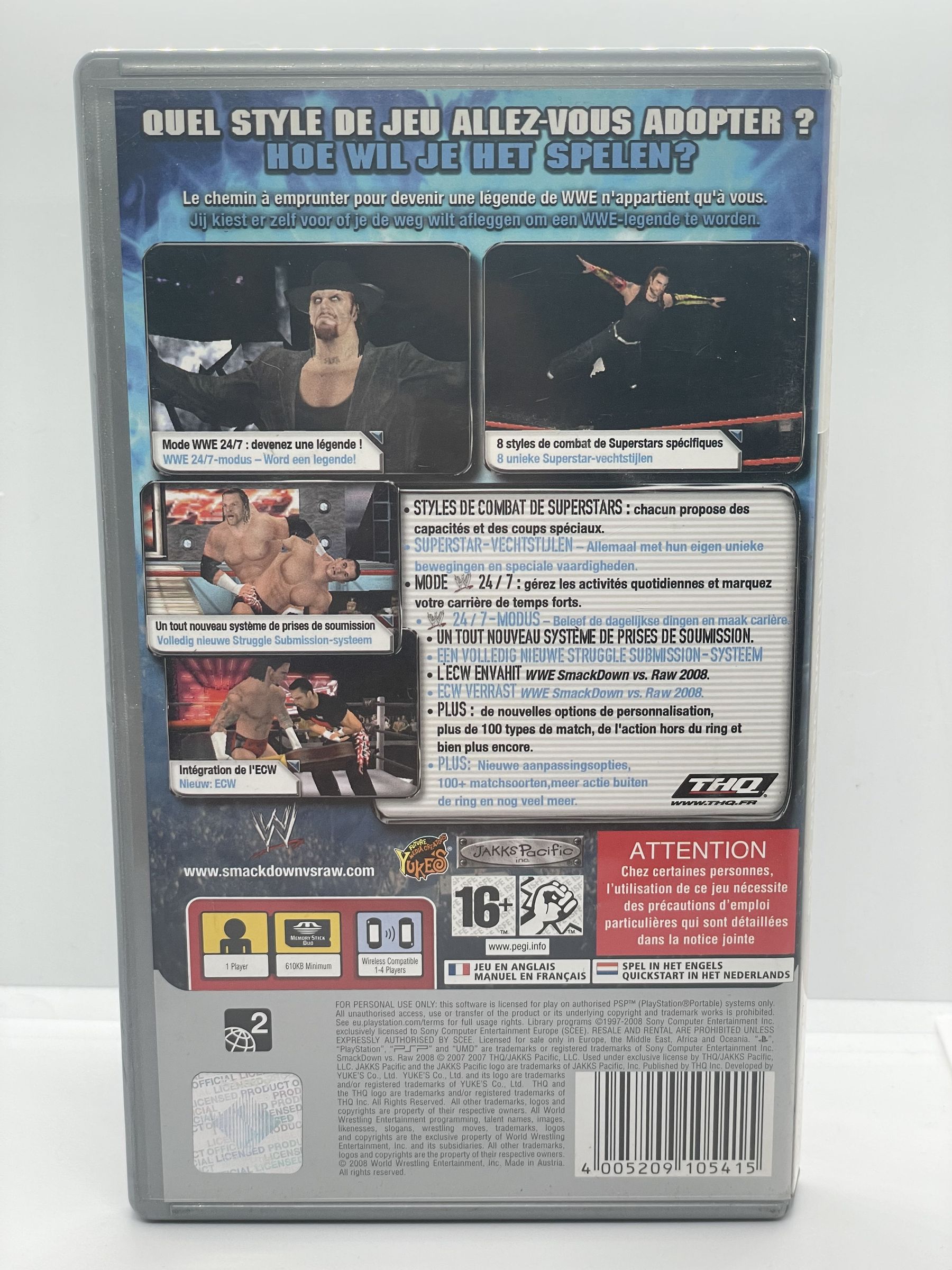 Smackdown vs Raw 2008 PSP