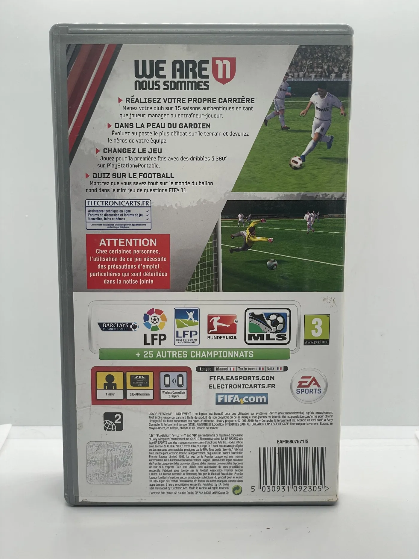 FIFA 11 PSP (FR) - PlayStation Portable (PSP) | Retrobroker