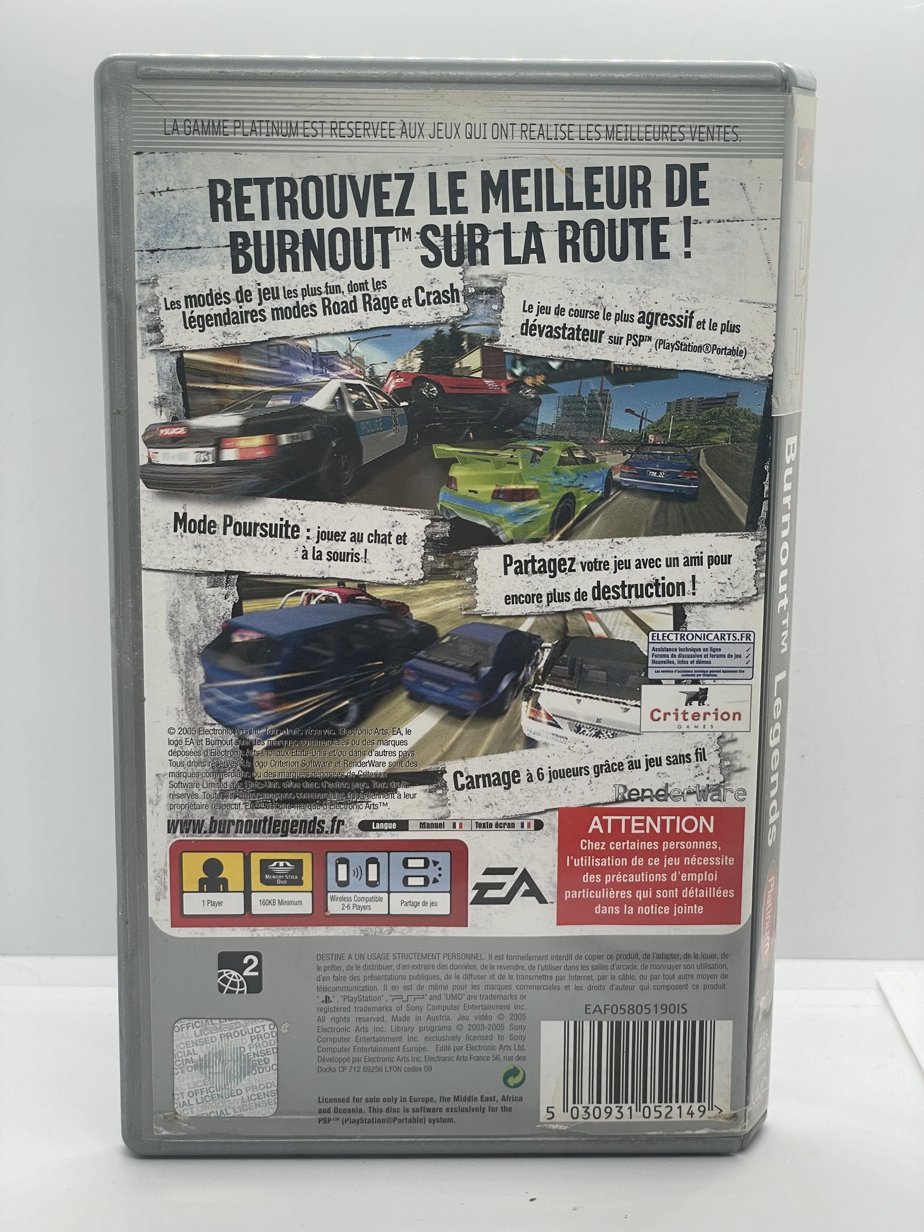Burnout Legends PSP
