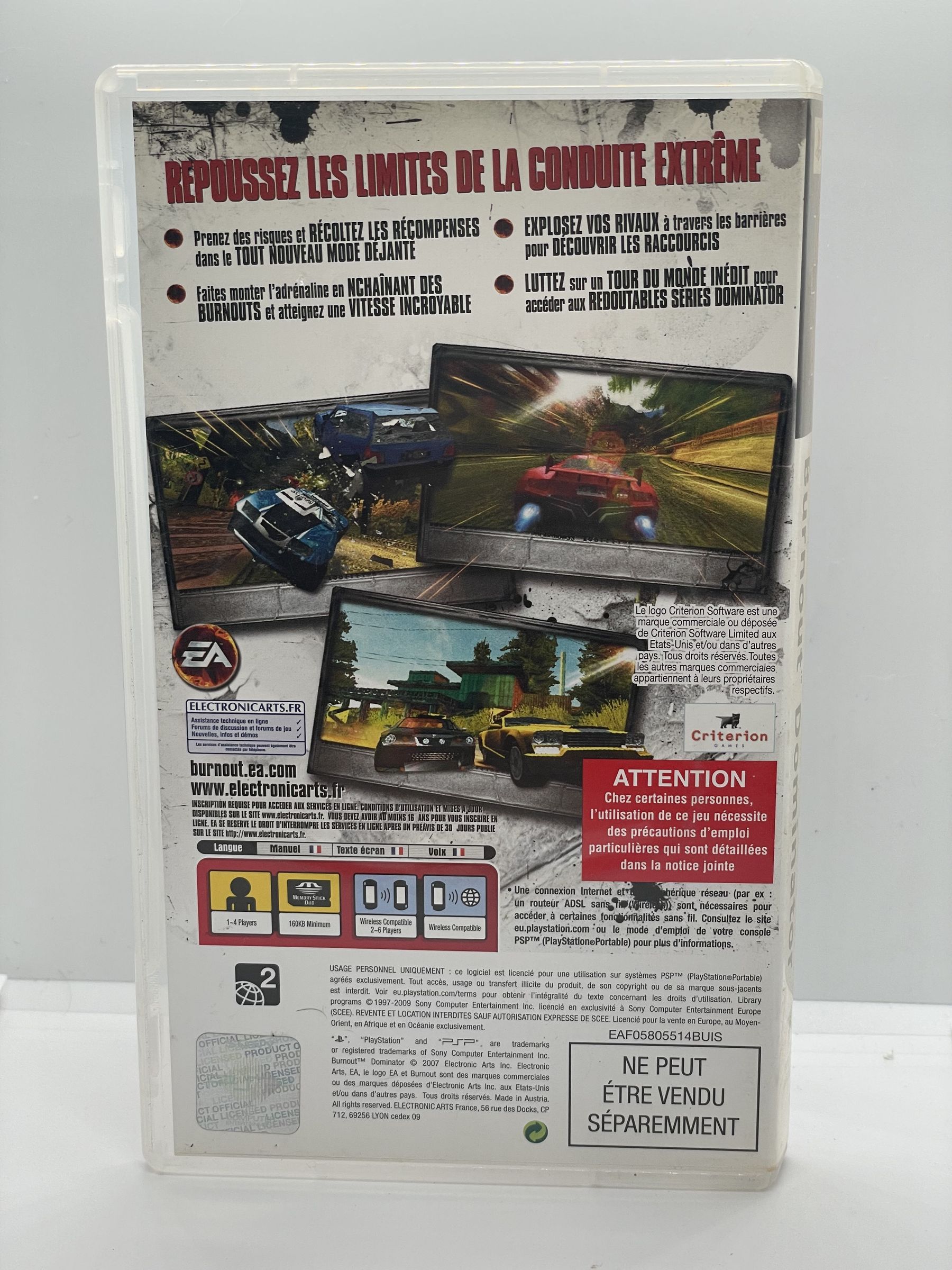 Burnout Dominator PSP