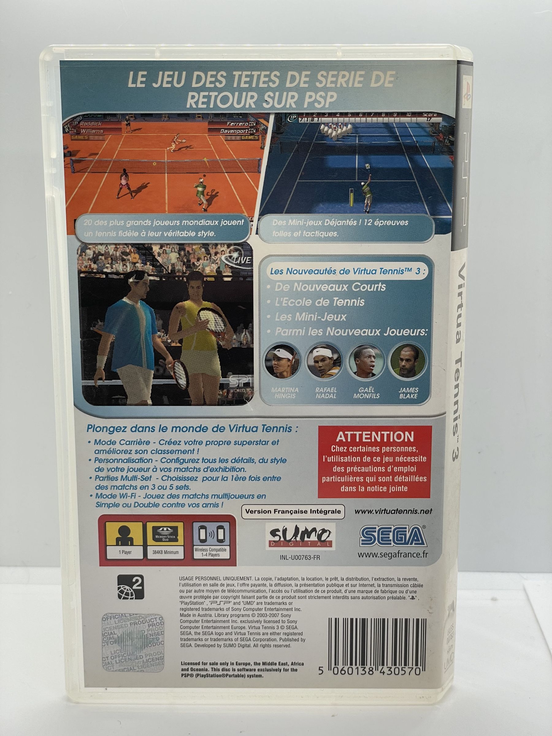 Virtua Tennis 3 PSP