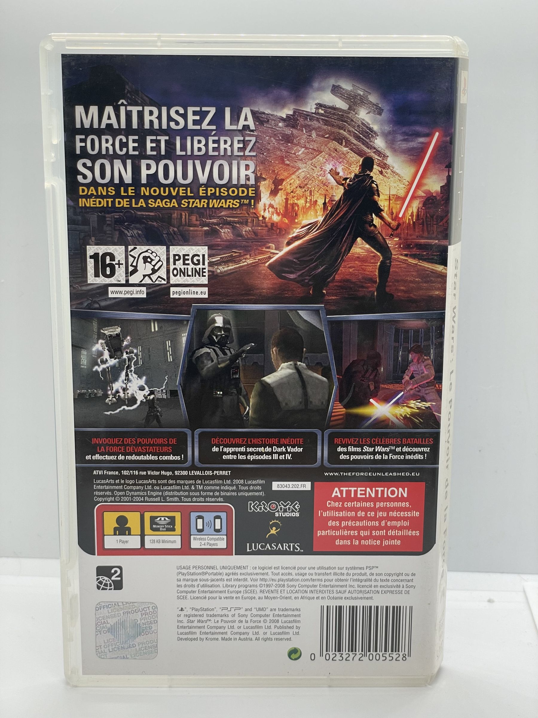 Star Wars The Force Unleashed PSP (FR/GER)