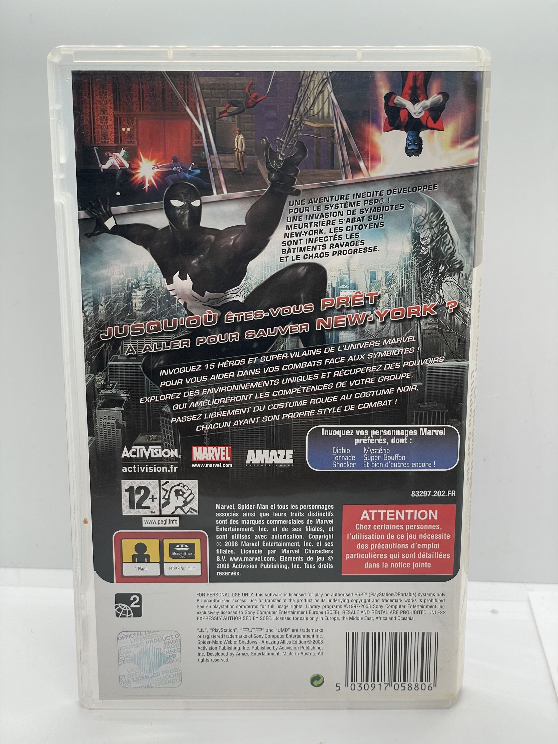 Spider-Man Web of Shadows Amazing Allies Edition PSP