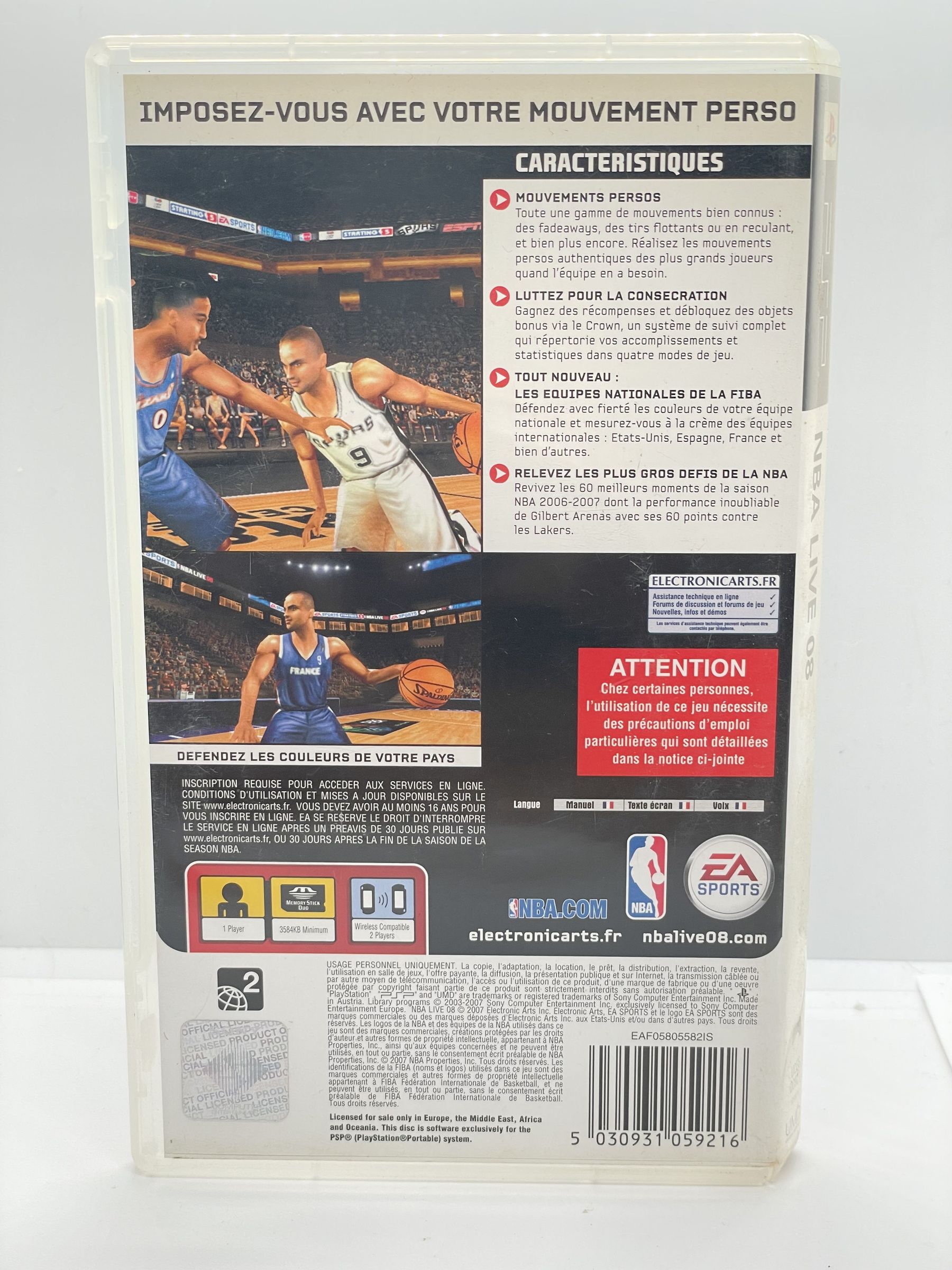 NBA Live 08 PSP