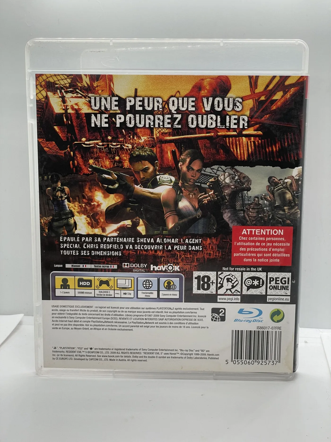 Resident Evil 6 (France) PAL Jeu (Game) PS3